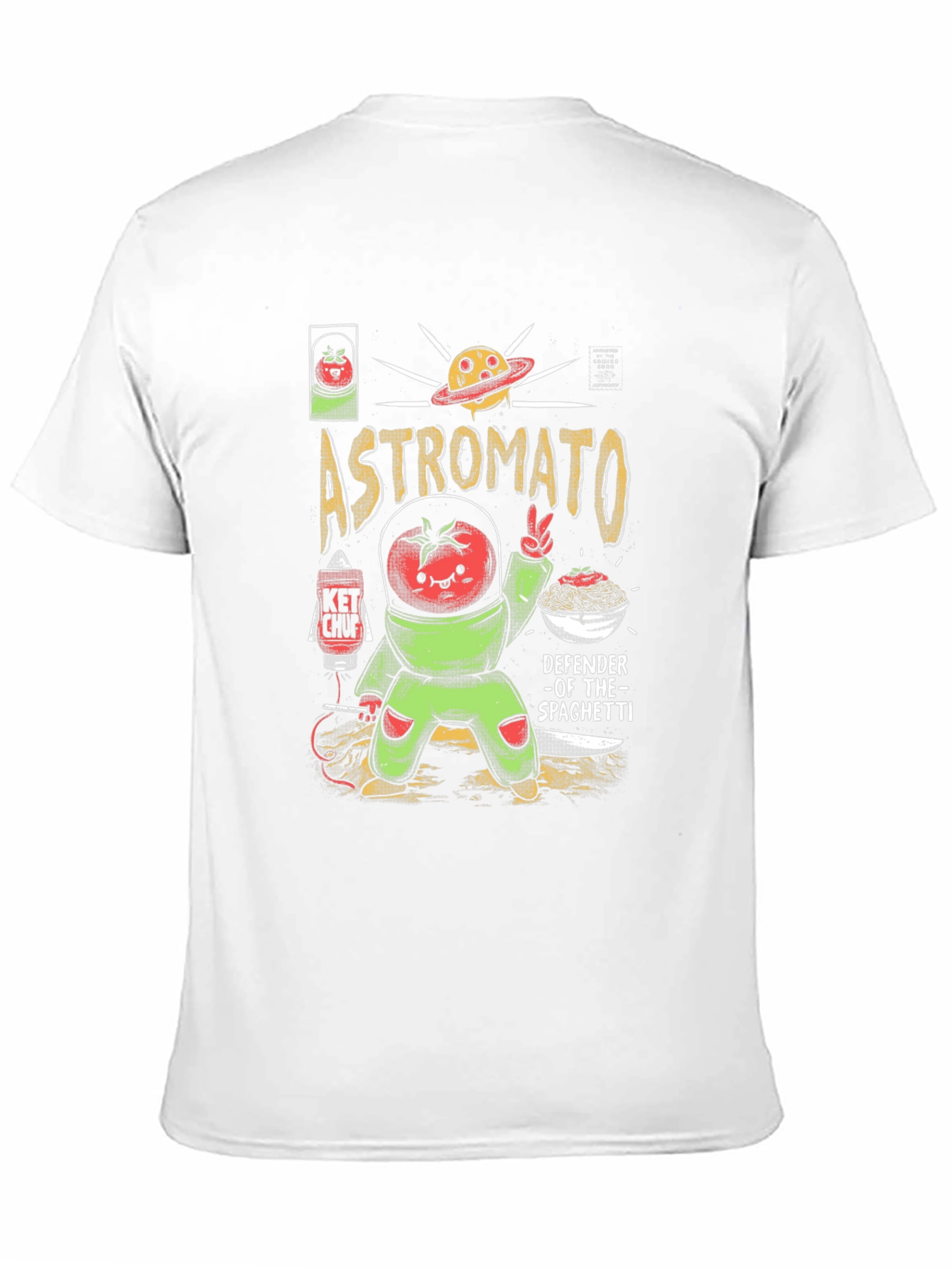 Astromato T-Shirt: Defender of Spaghetti
