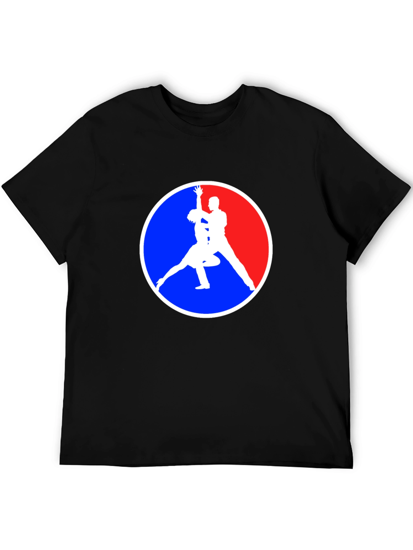 Dancing Silhouette Graphic Tee - Black