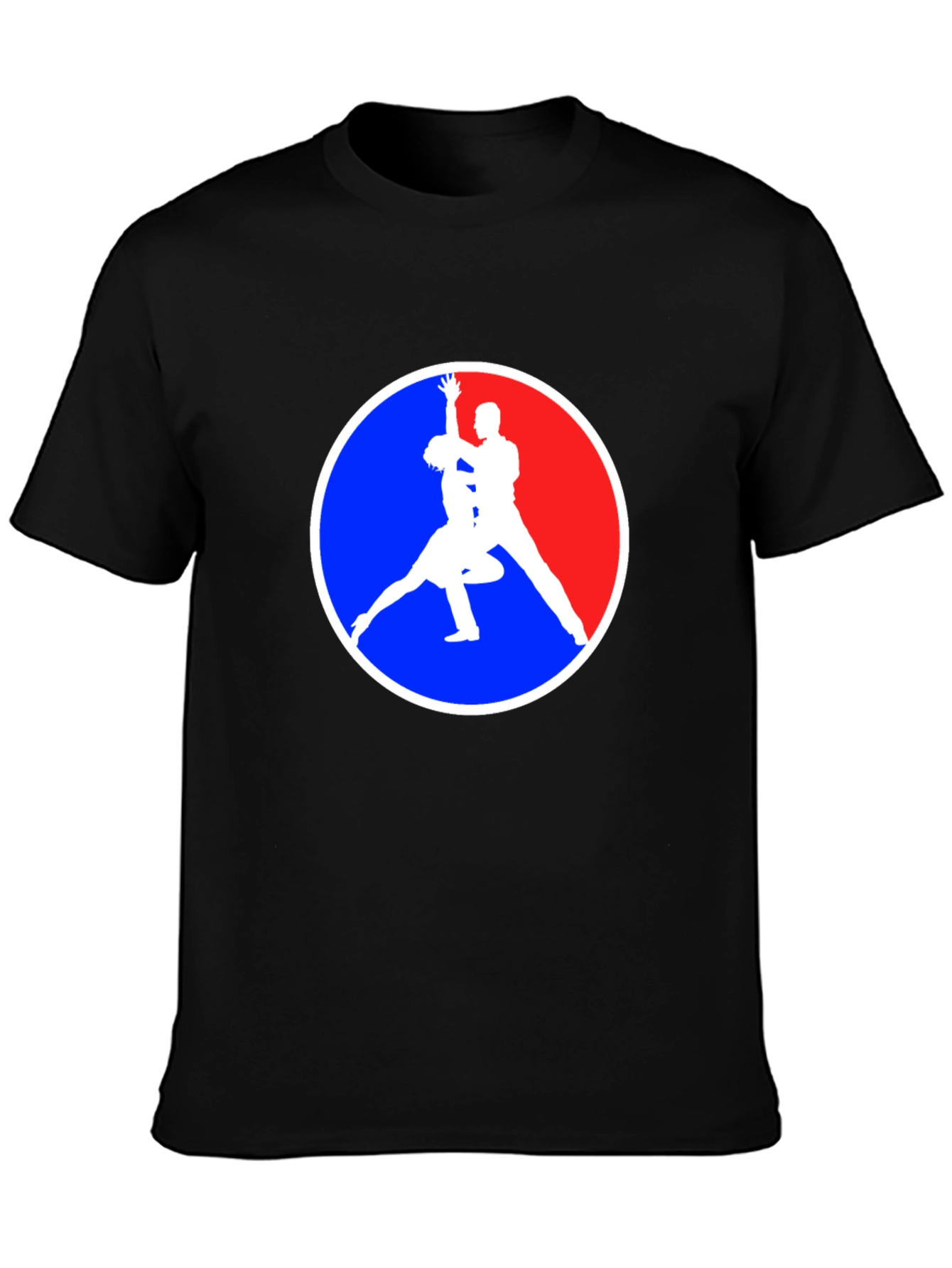 Dancing Silhouette Graphic Tee - Black