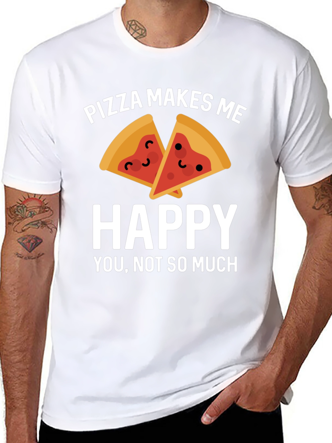 Pizza Makes Me Happy T-Shirt