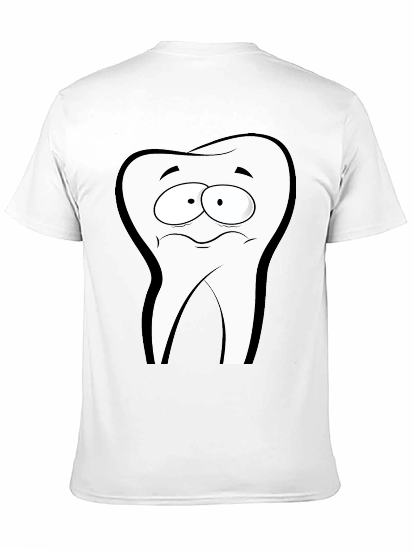 Funny Tooth Graphic Black T-Shirt