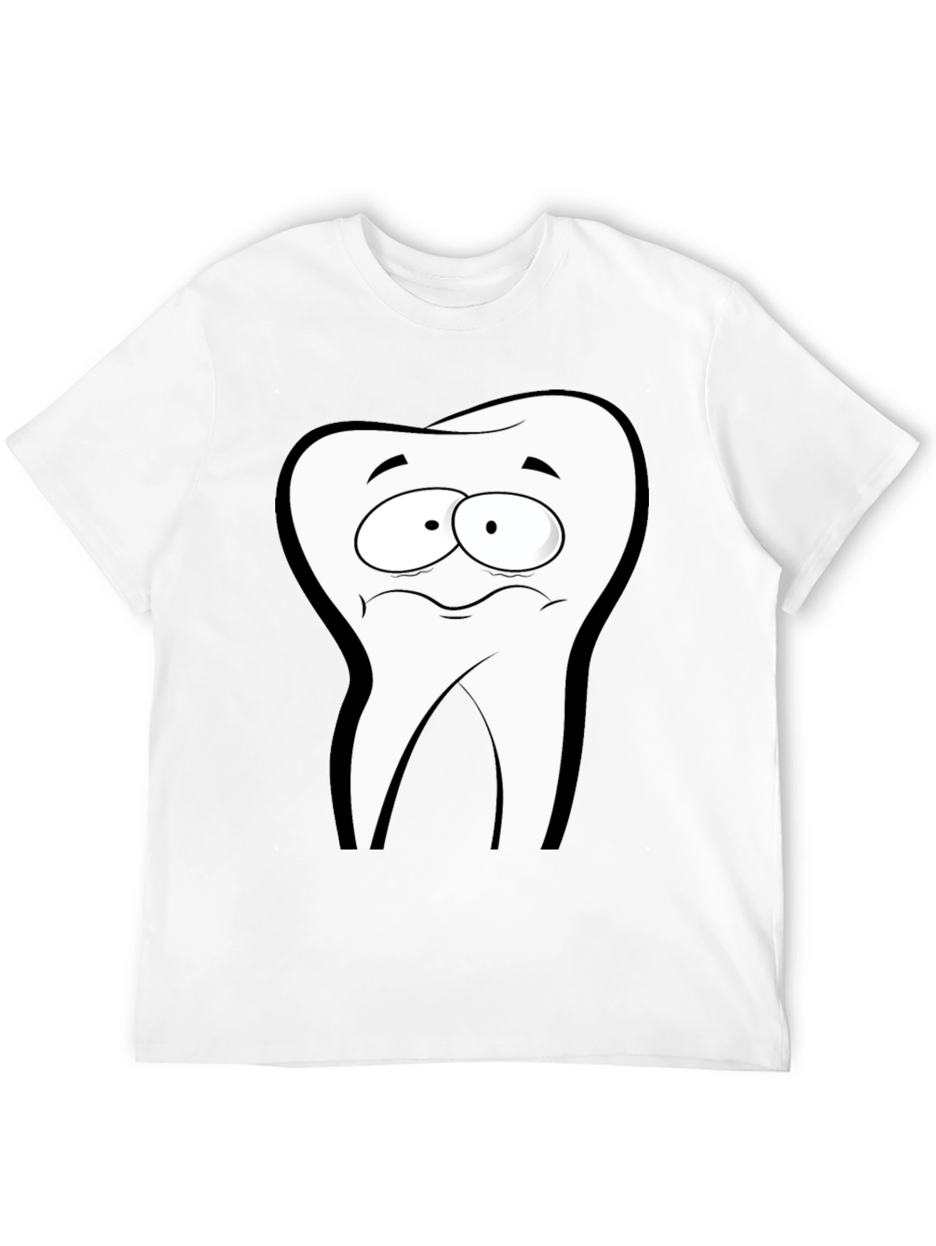 Funny Tooth Graphic Black T-Shirt