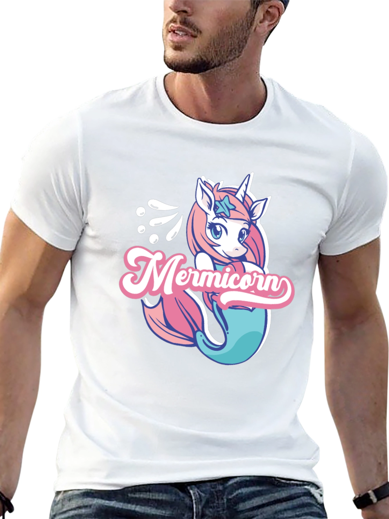 Mermicorn Black T-Shirt