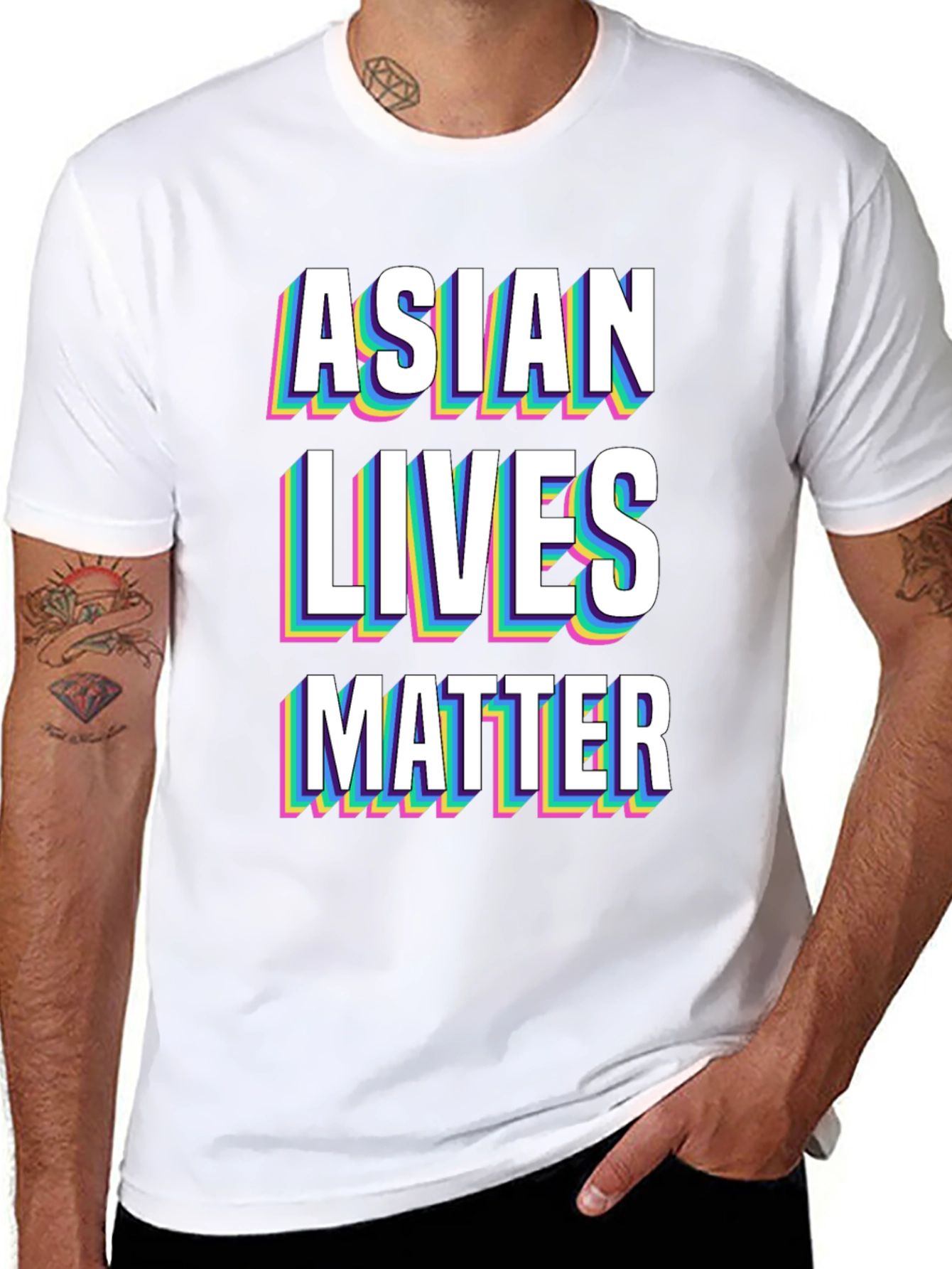 Asian Lives Matter Graphic Tee - Black