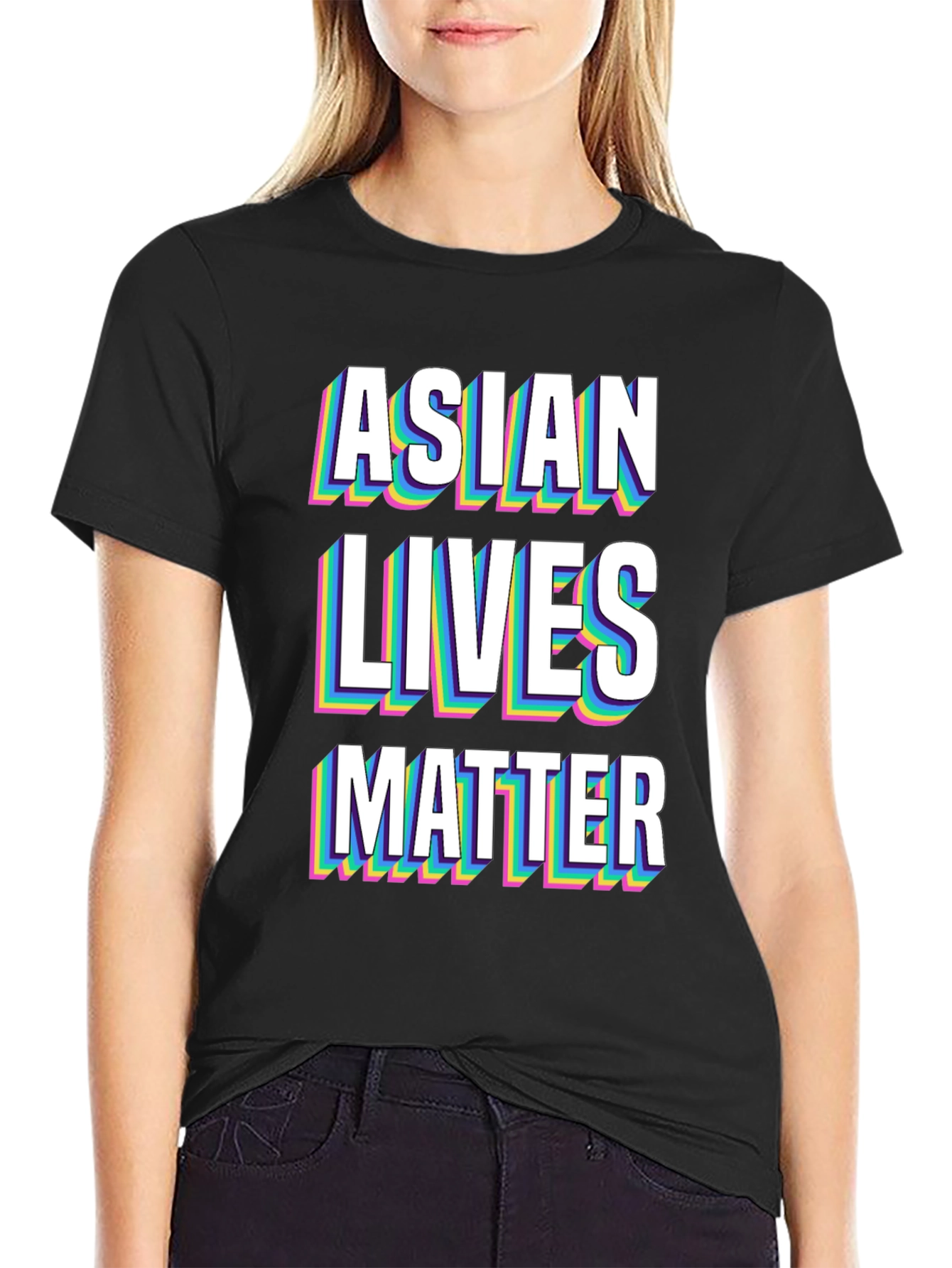 Asian Lives Matter Graphic Tee - Black