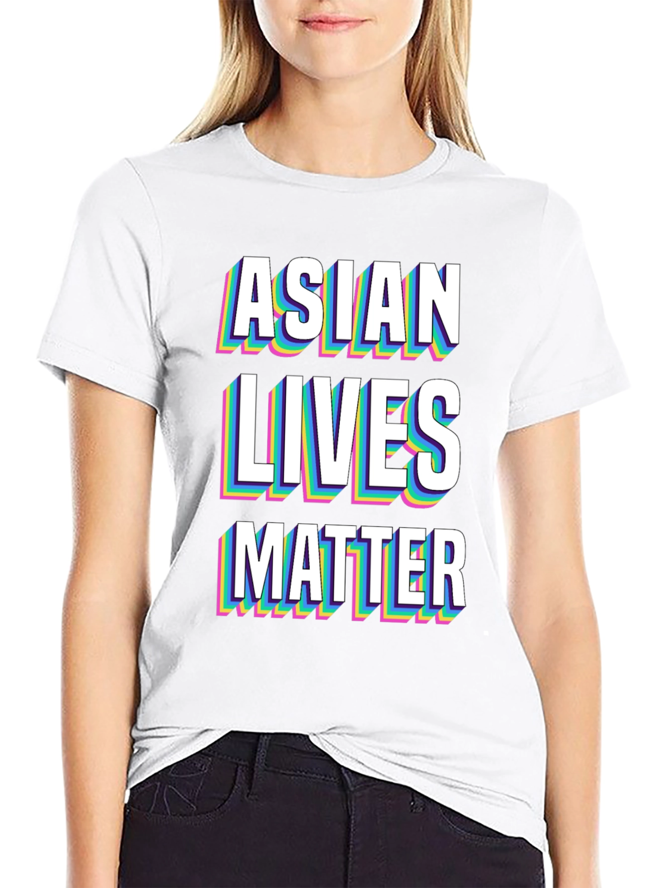 Asian Lives Matter Graphic Tee - Black