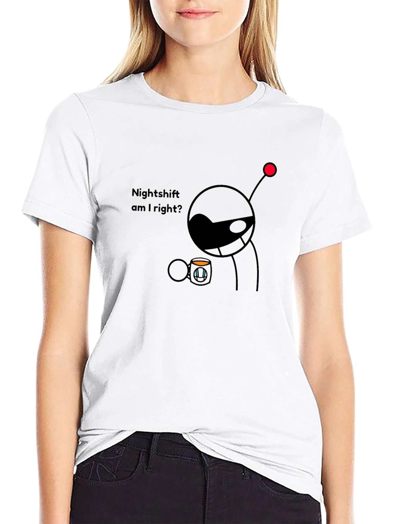 Nightshift Reddit Alien Black T-Shirt