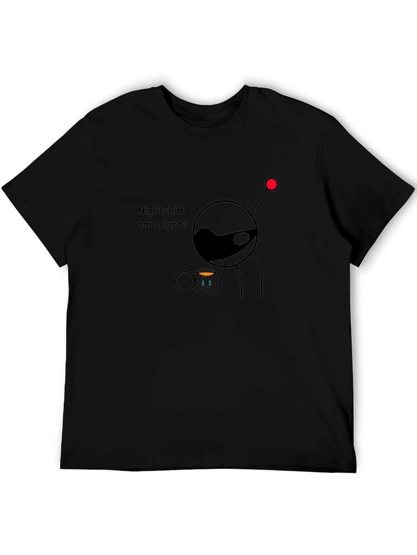 Nightshift Reddit Alien Black T-Shirt