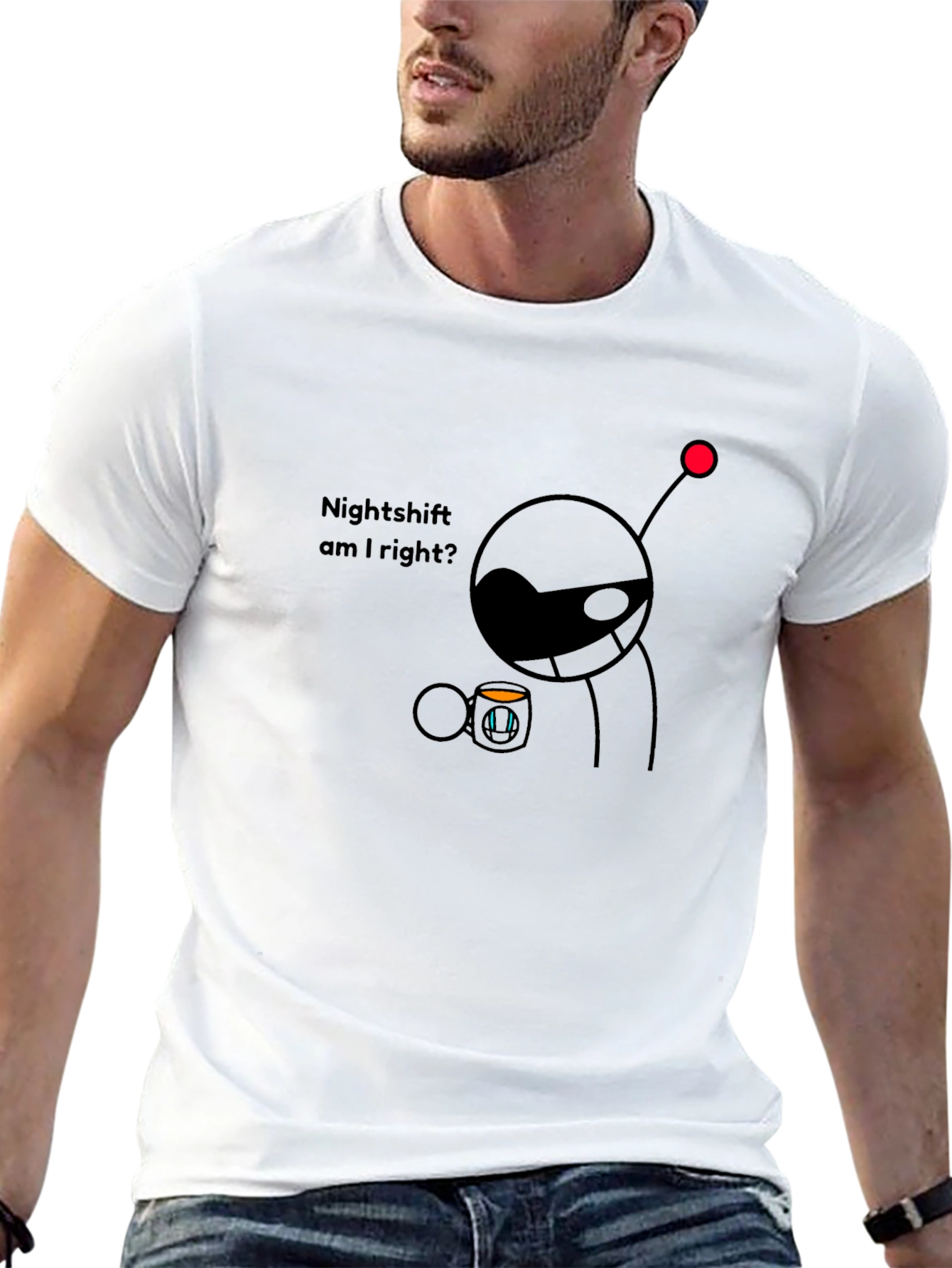 Nightshift Reddit Alien Black T-Shirt