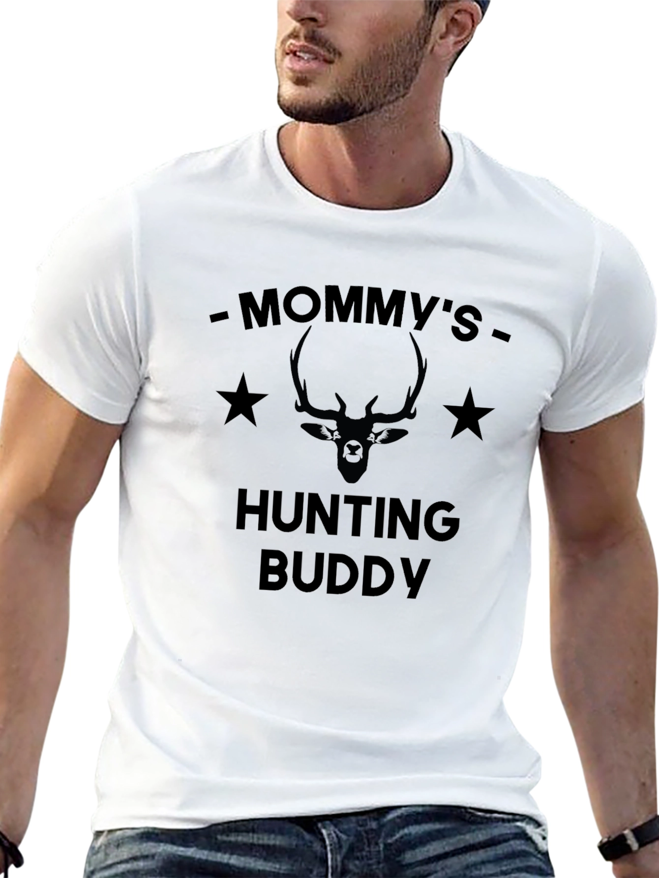 Mommys Hunting Buddy Graphic T-Shirt