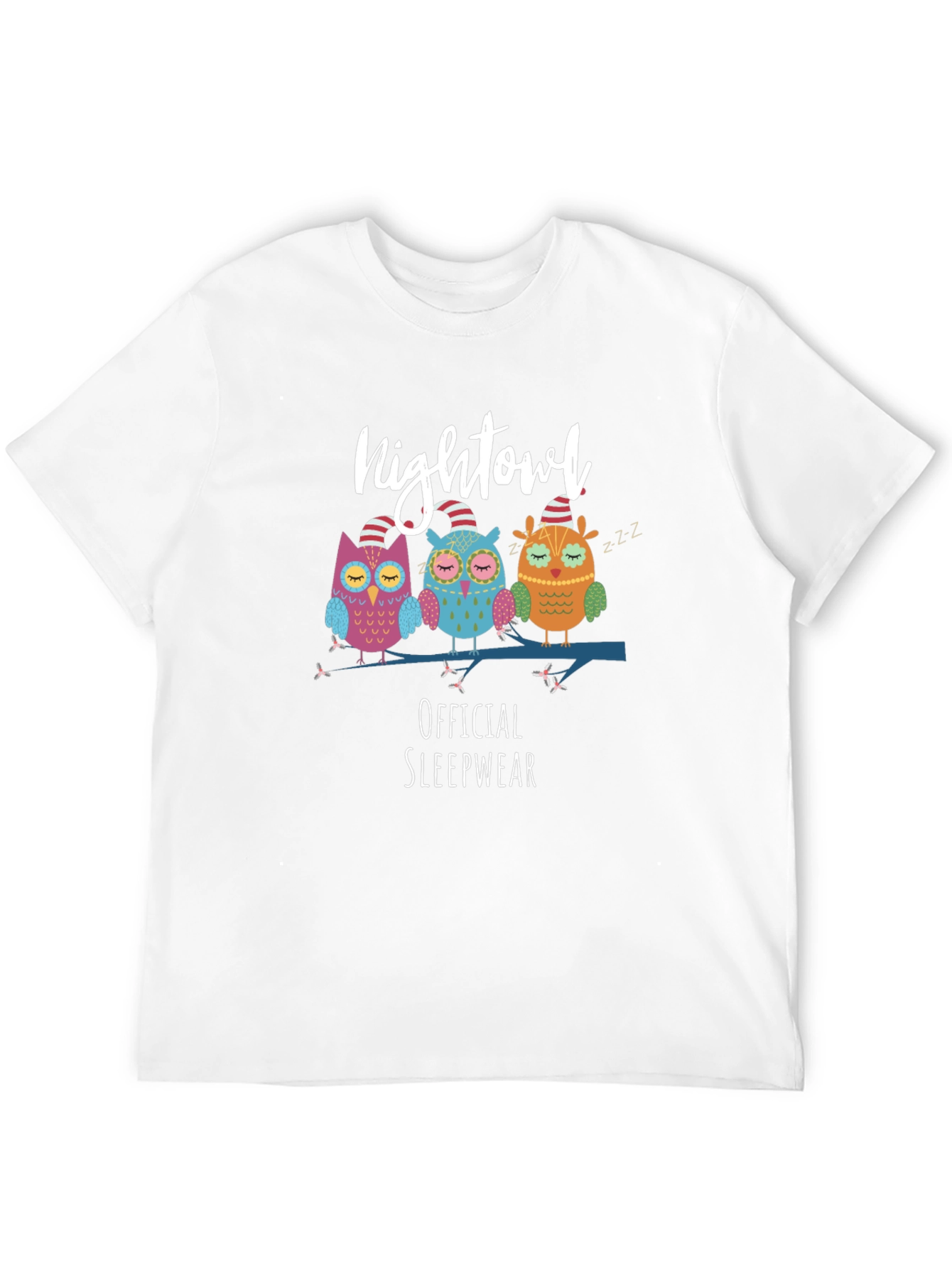 Night Owl Official Sleepwear Black T-Shirt