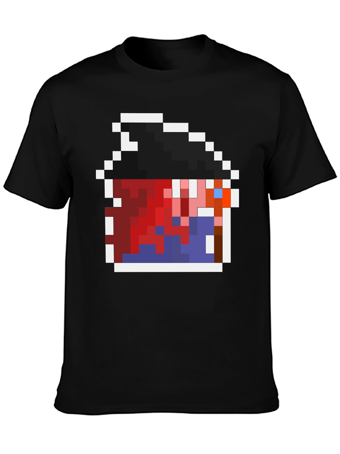 Pixelated Character Graphic Tee