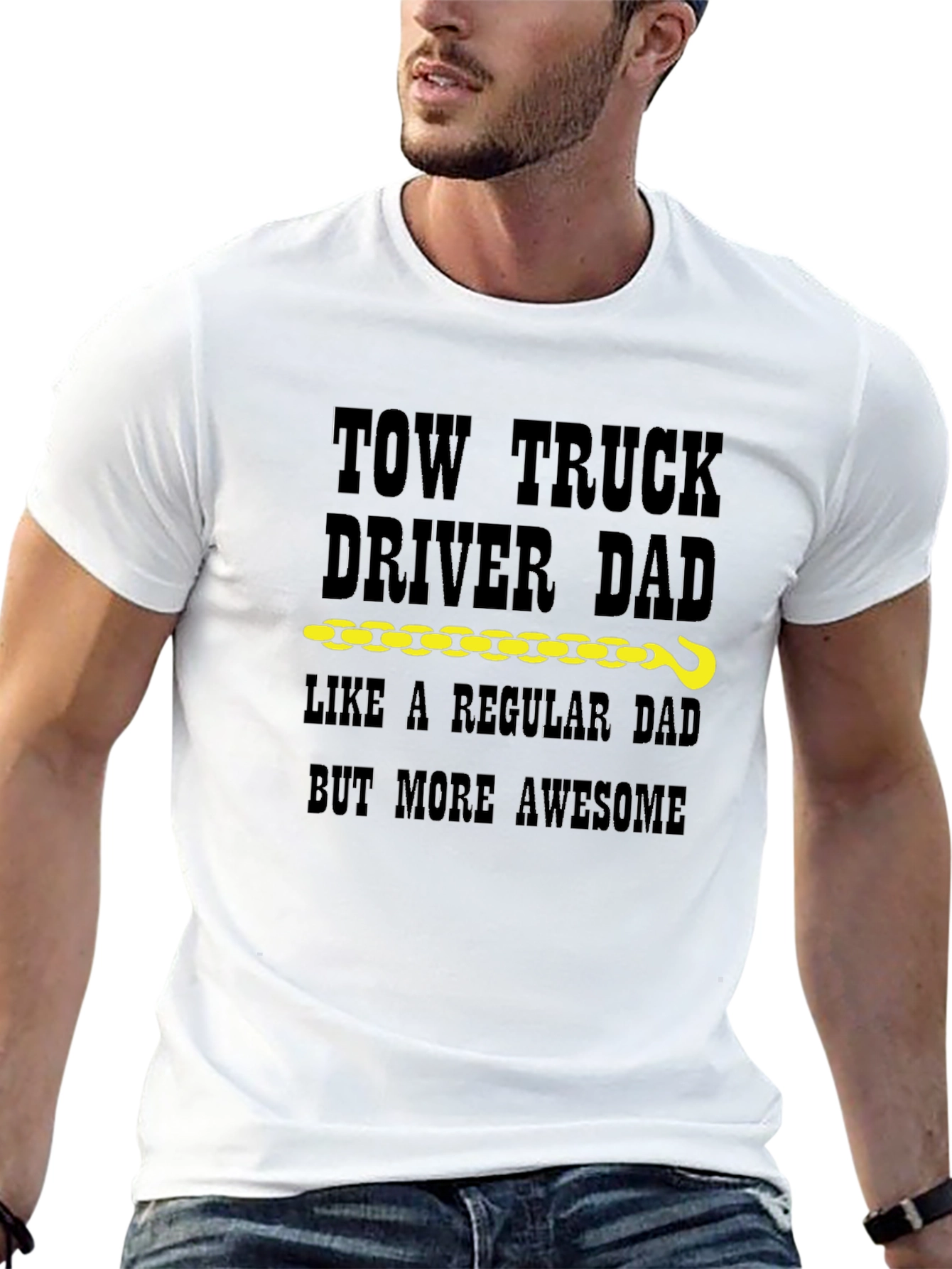 Tow Truck Driver Dad T-Shirt