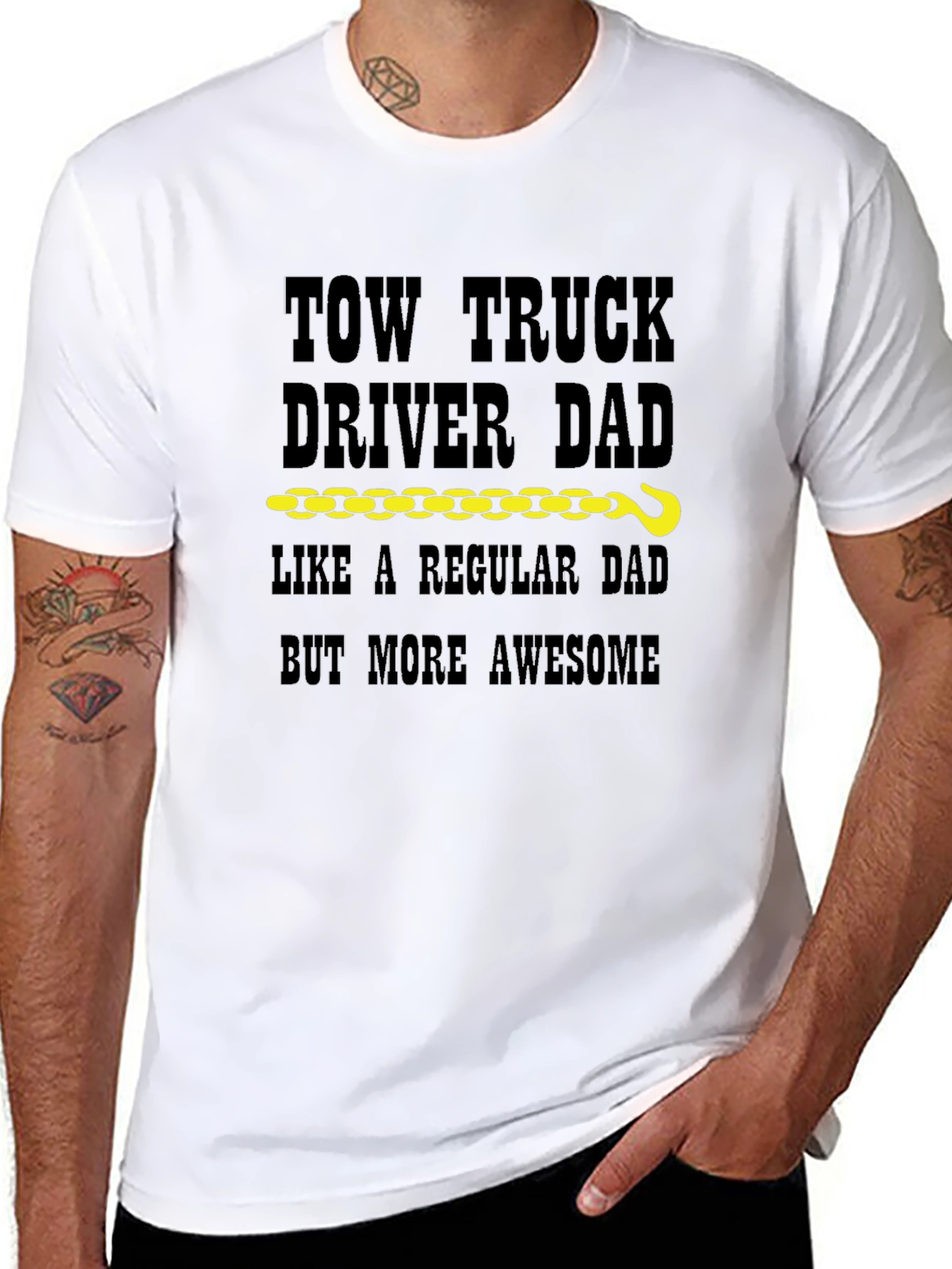 Tow Truck Driver Dad T-Shirt