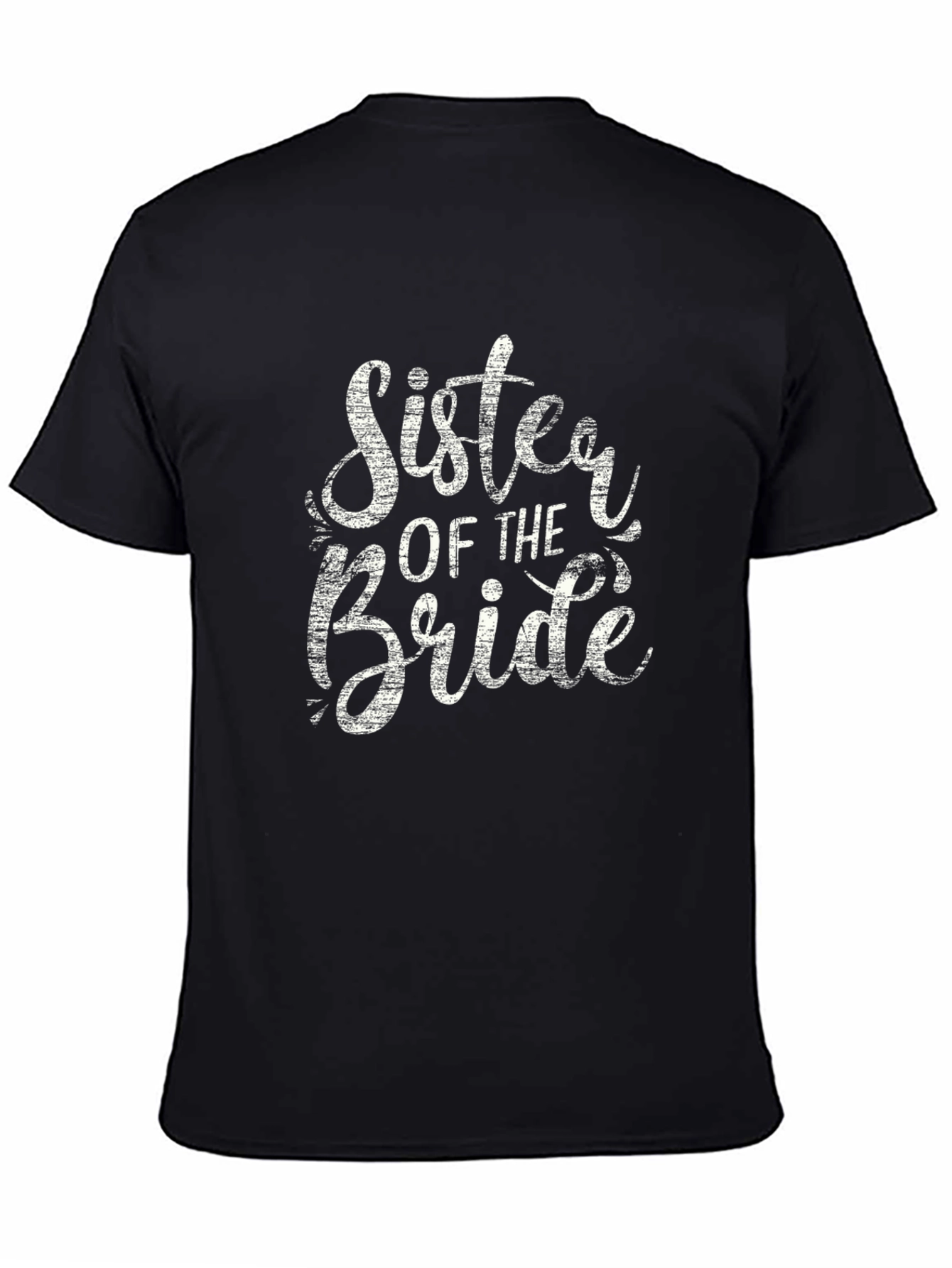 Sister of the Bride Black Graphic Tee