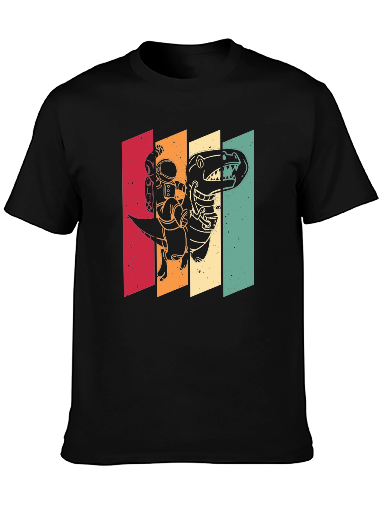 Retro Astronaut Dinosaur T-Shirt