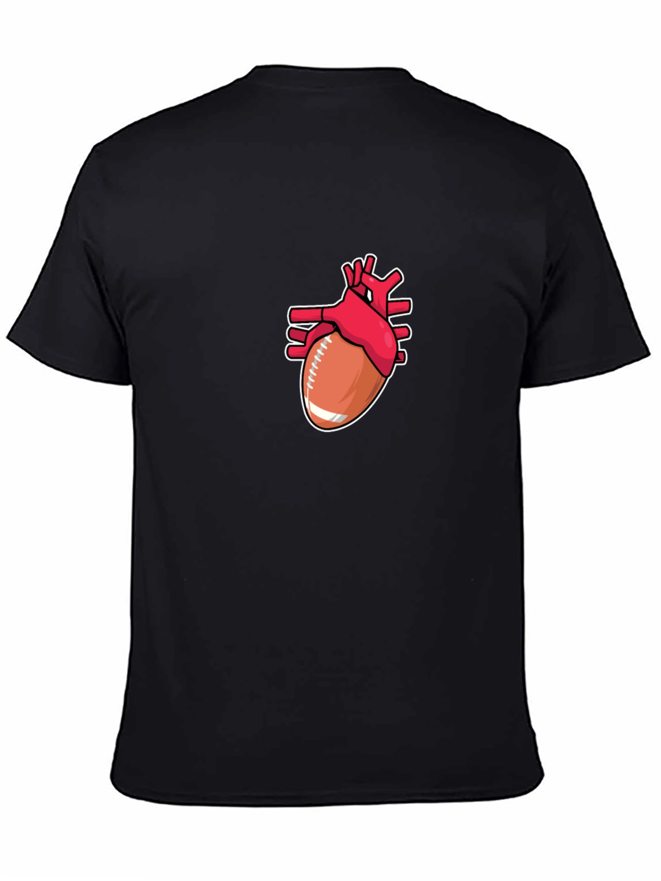 Football Heart T-Shirt - Passion on Display