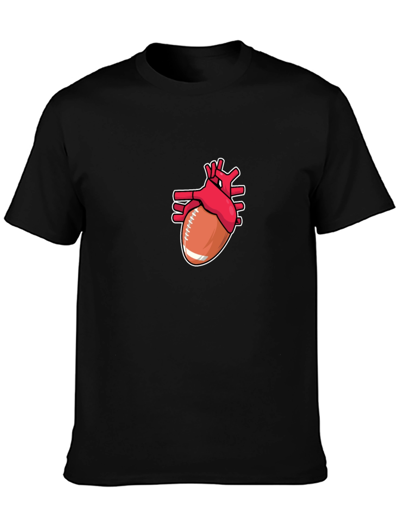 Football Heart T-Shirt - Passion on Display