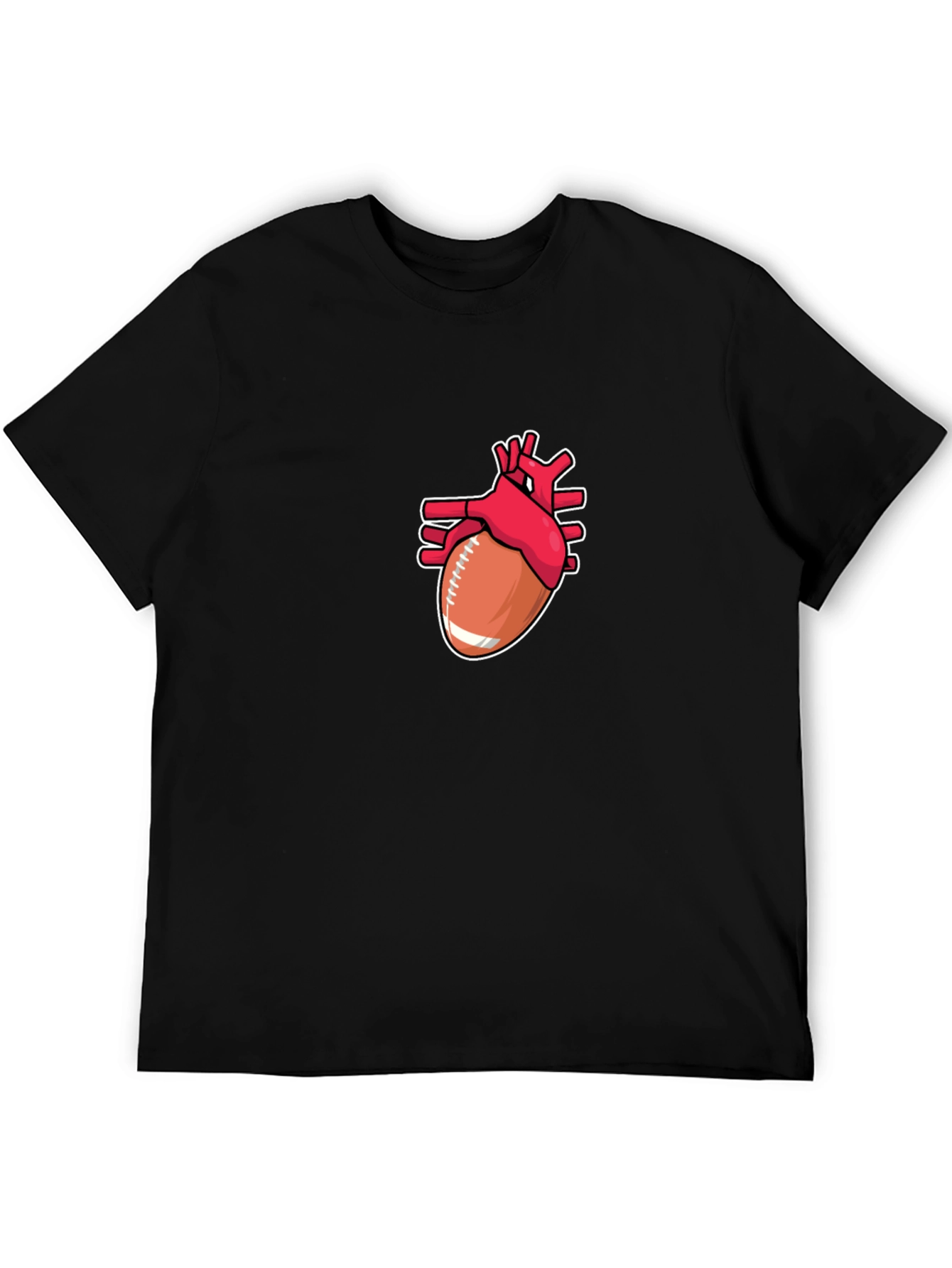 Football Heart T-Shirt - Passion on Display