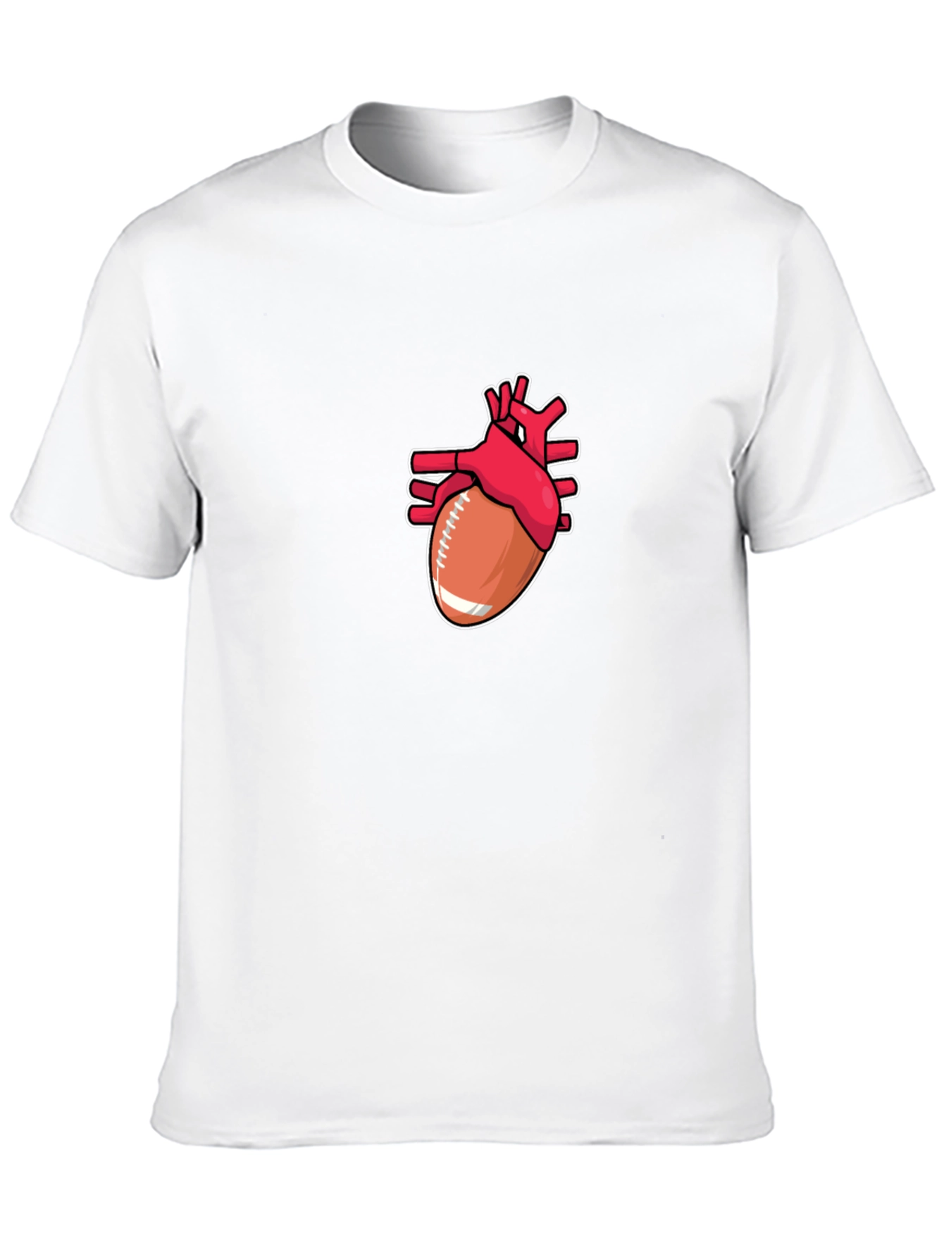 Football Heart T-Shirt - Passion on Display