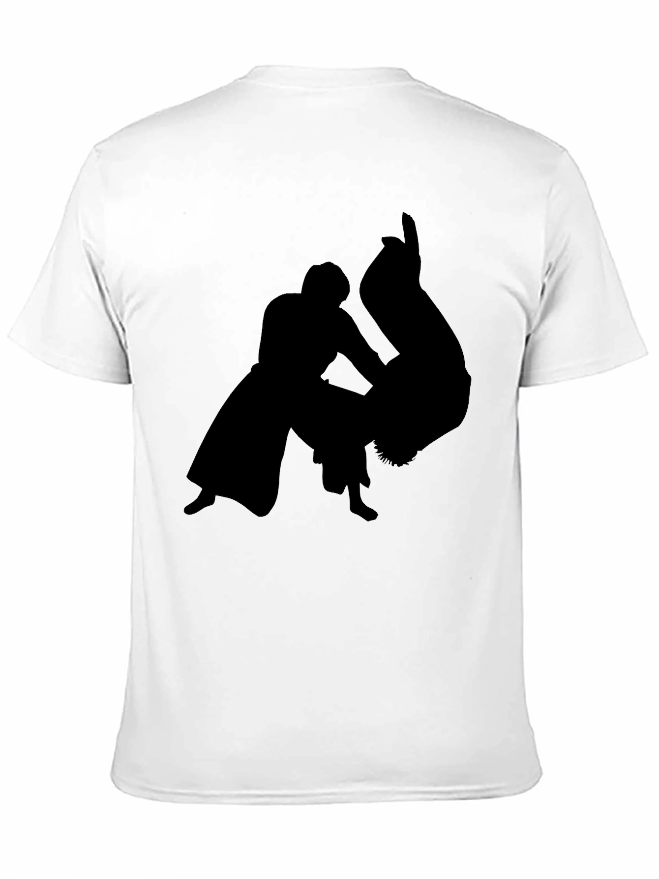 Martial Arts Silhouette Black T-Shirt