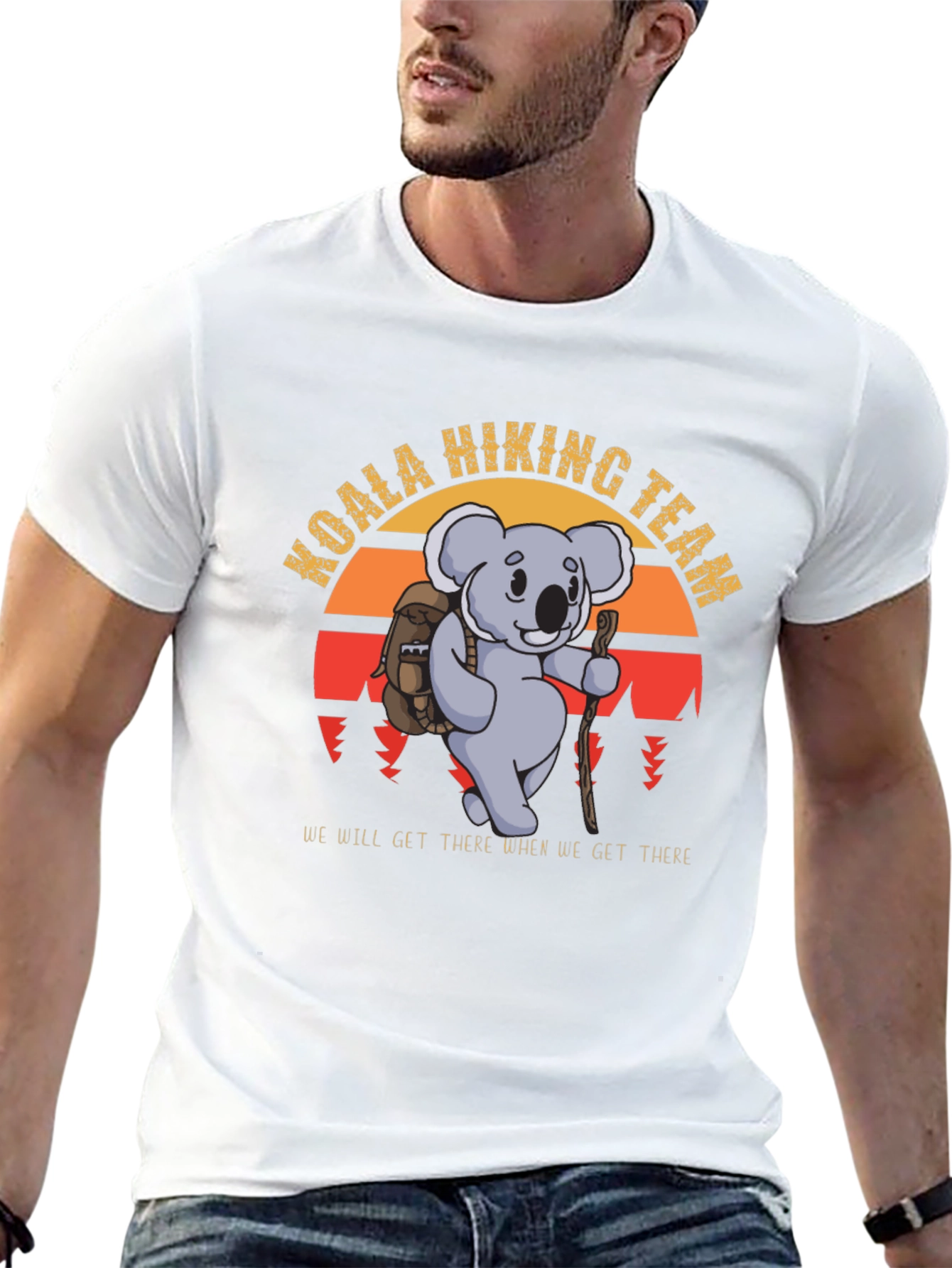 Koala Hiking Team Black T-Shirt