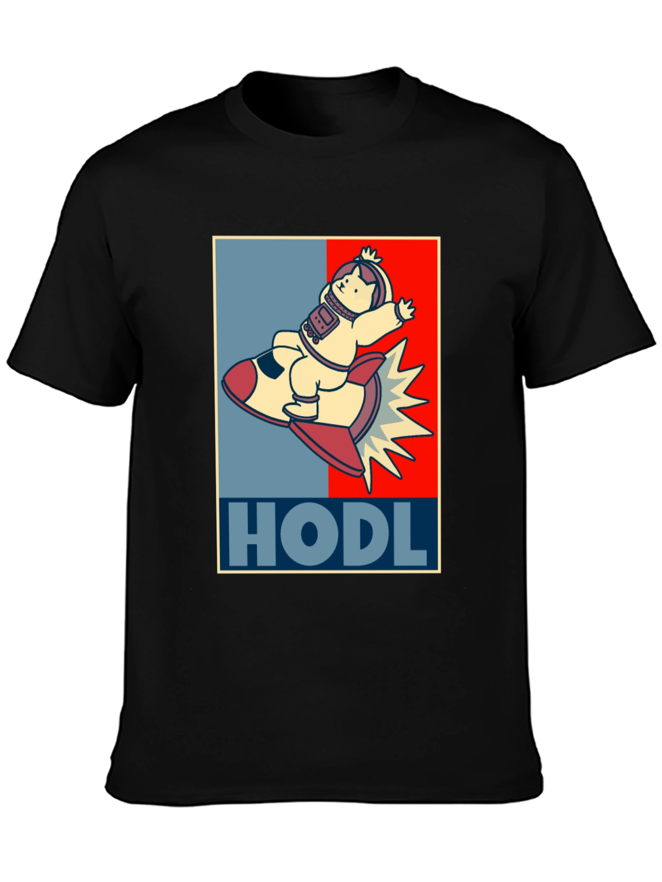 HODL Astronaut Cat T-Shirt - Crypto Moonshot!