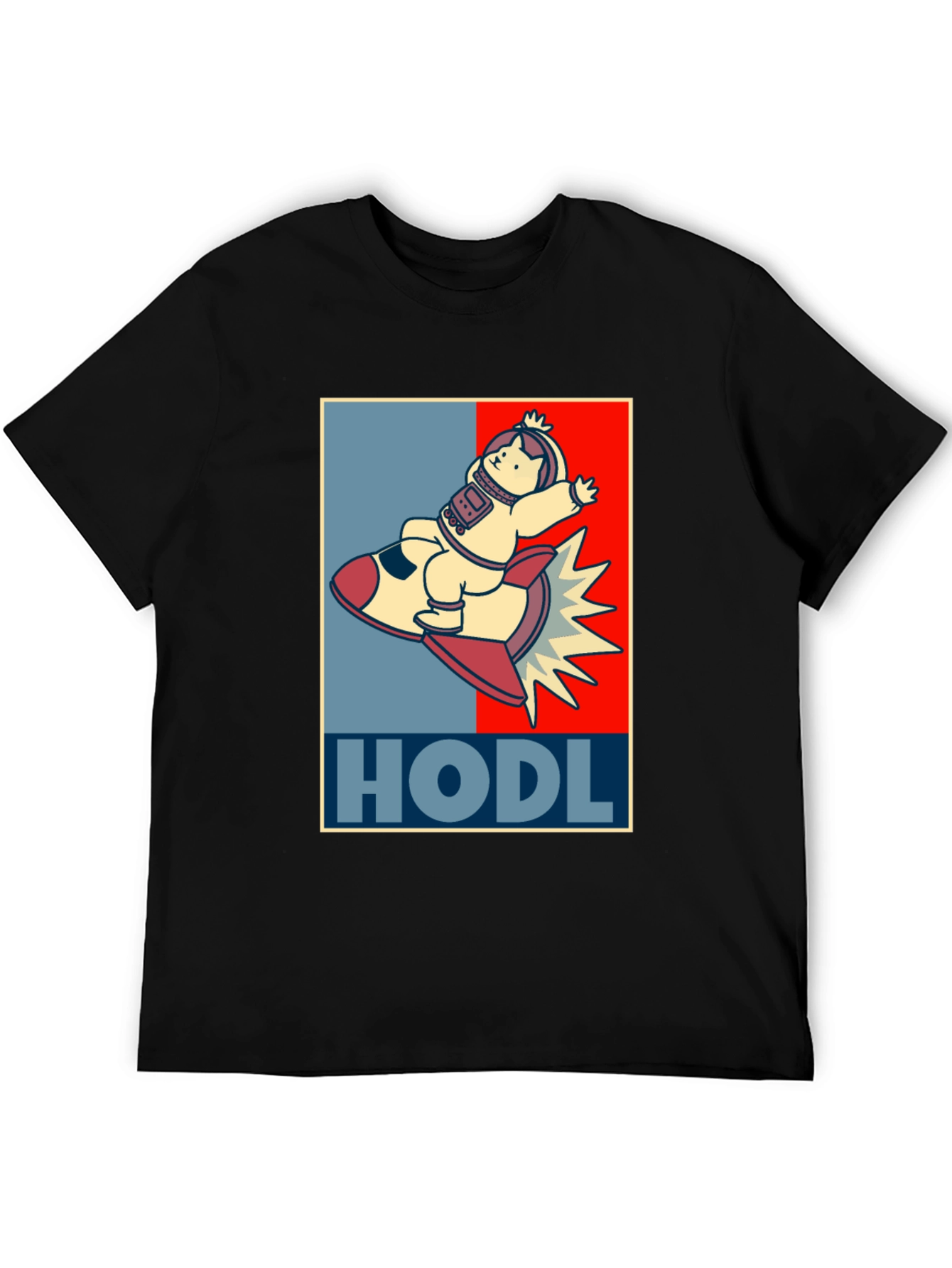HODL Astronaut Cat T-Shirt - Crypto Moonshot!