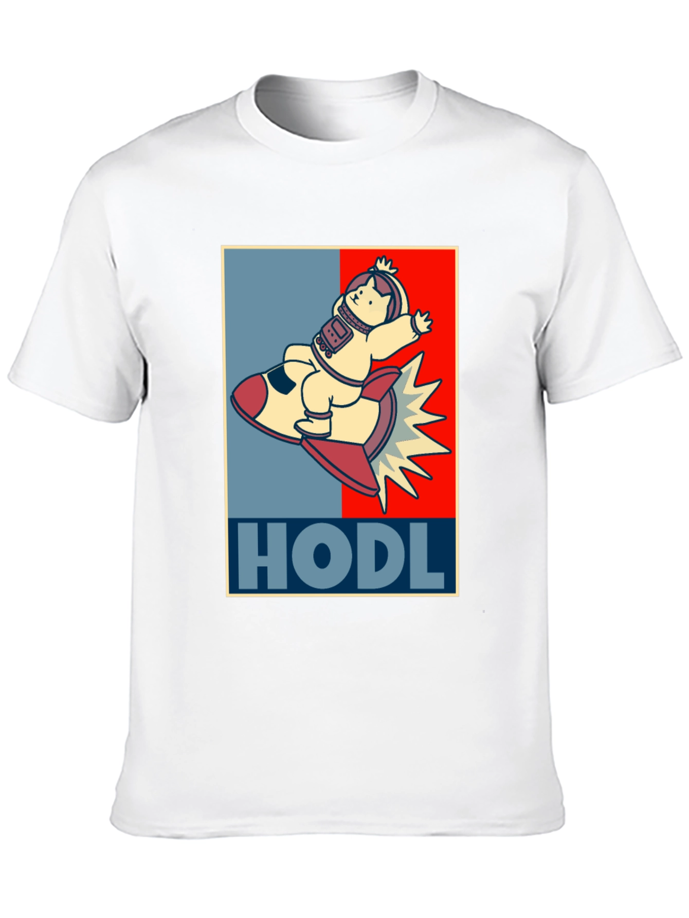 HODL Astronaut Cat T-Shirt - Crypto Moonshot!