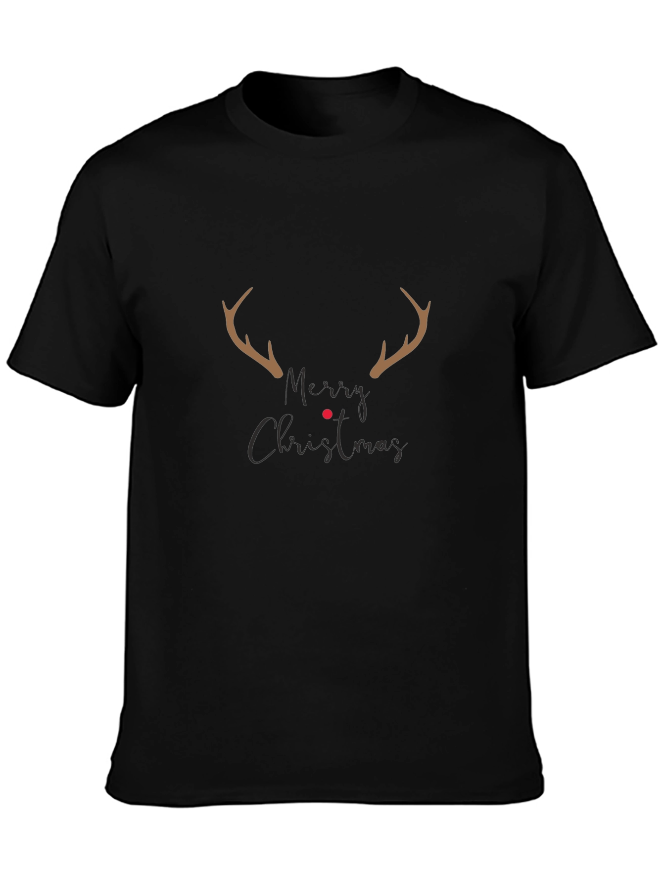 Merry Christmas Reindeer Antler T-Shirt