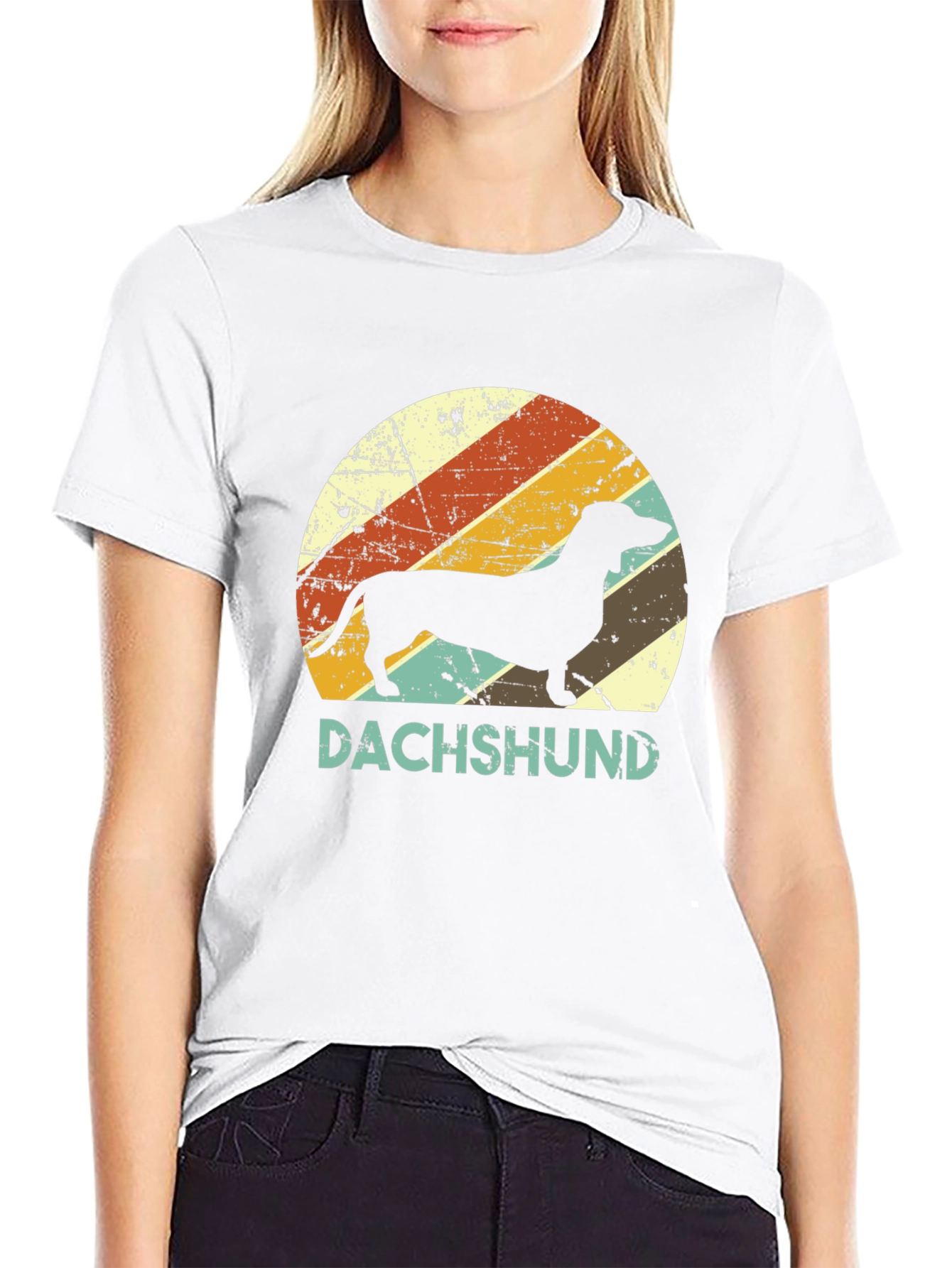 Retro Dachshund Graphic Tee - Dog Lover T-Shirt