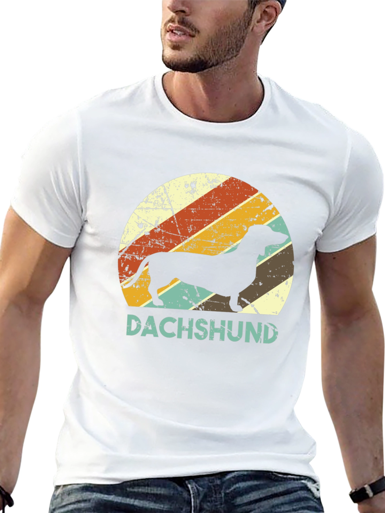 Retro Dachshund Graphic Tee - Dog Lover T-Shirt