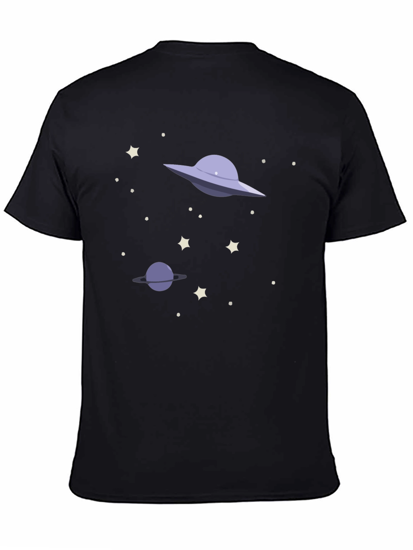Space Galaxy UFO Graphic T-Shirt