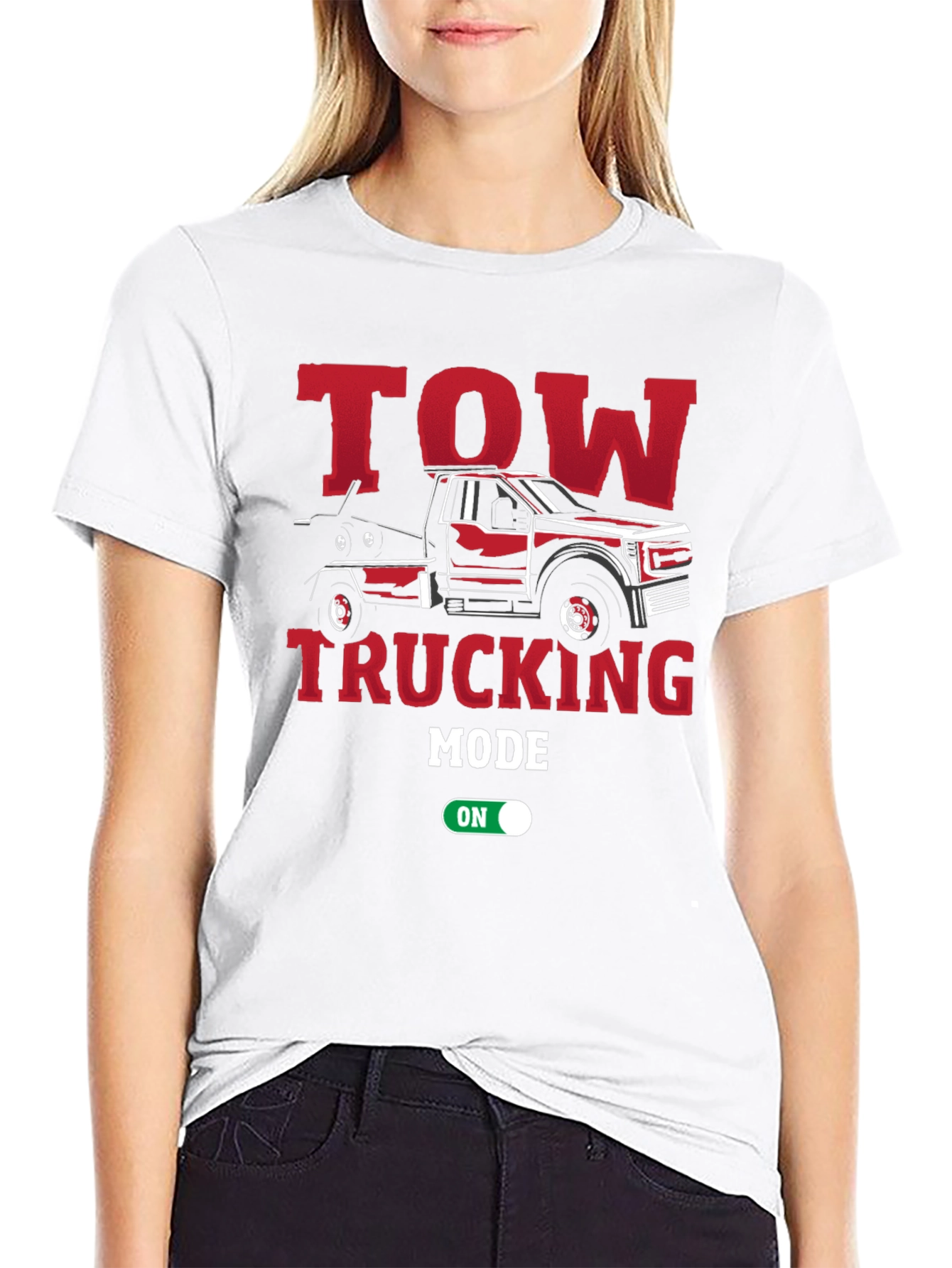 Tow Trucking Mode On T-Shirt