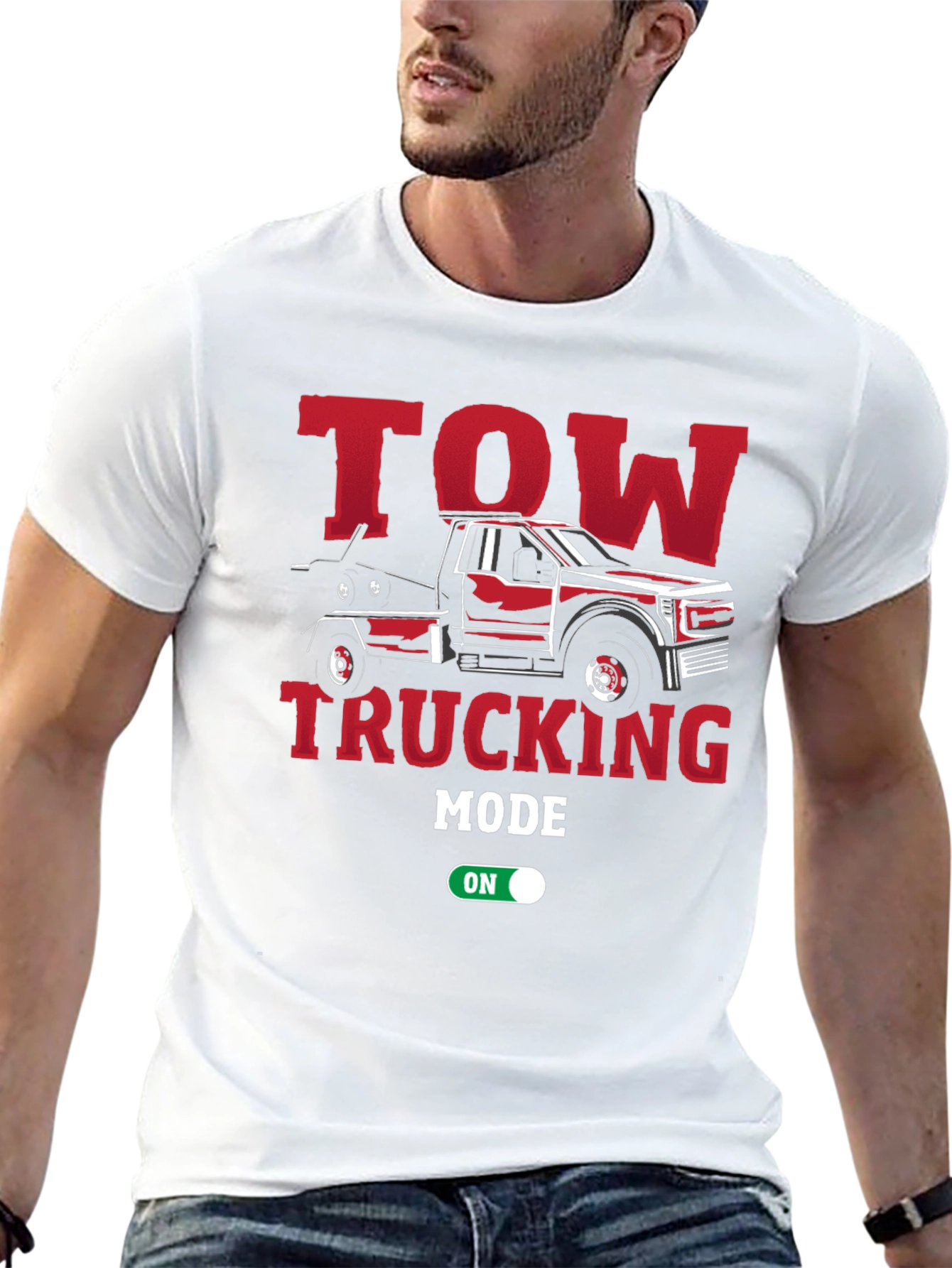 Tow Trucking Mode On T-Shirt