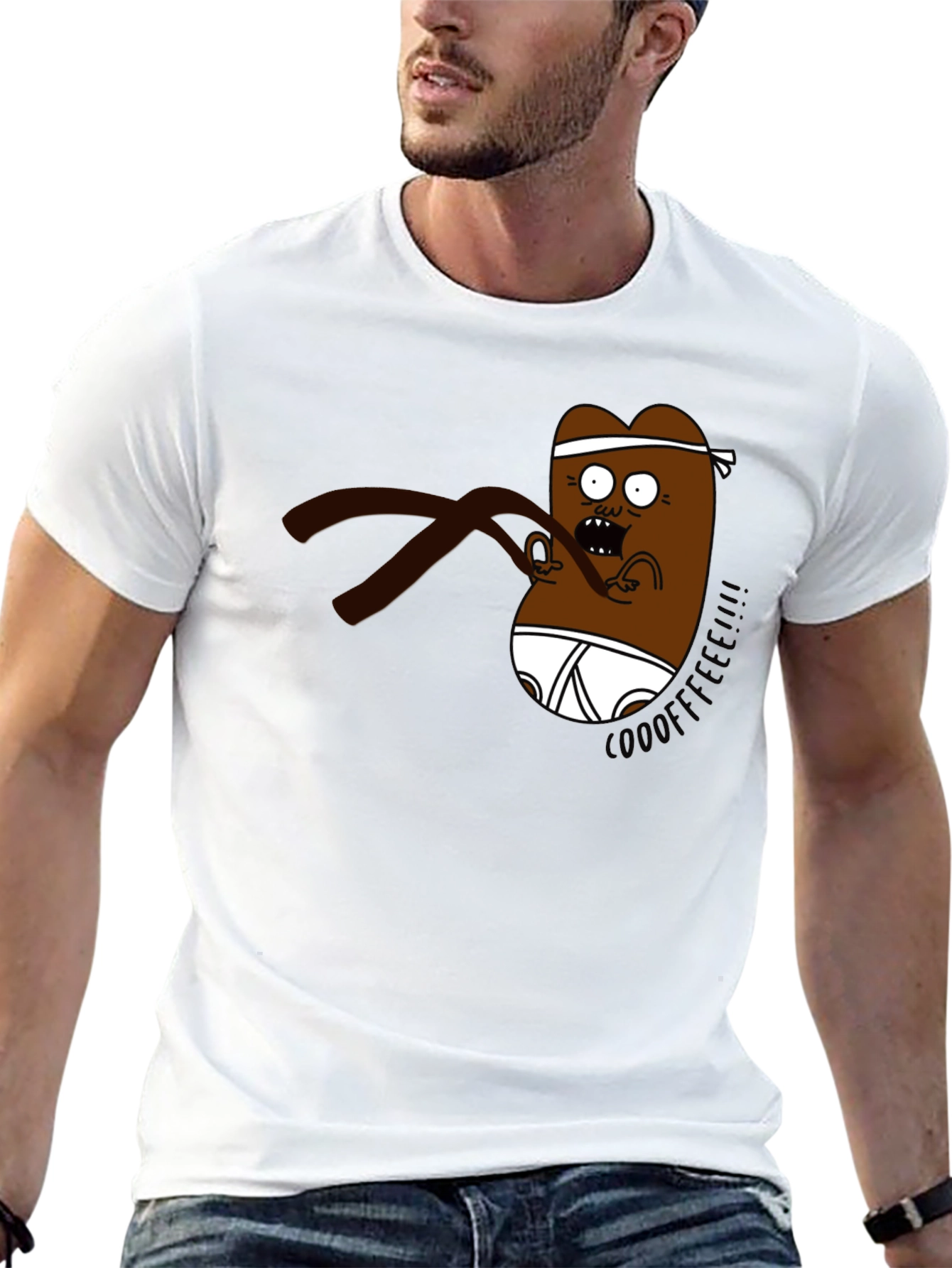 Cartoon Character Black T-Shirt