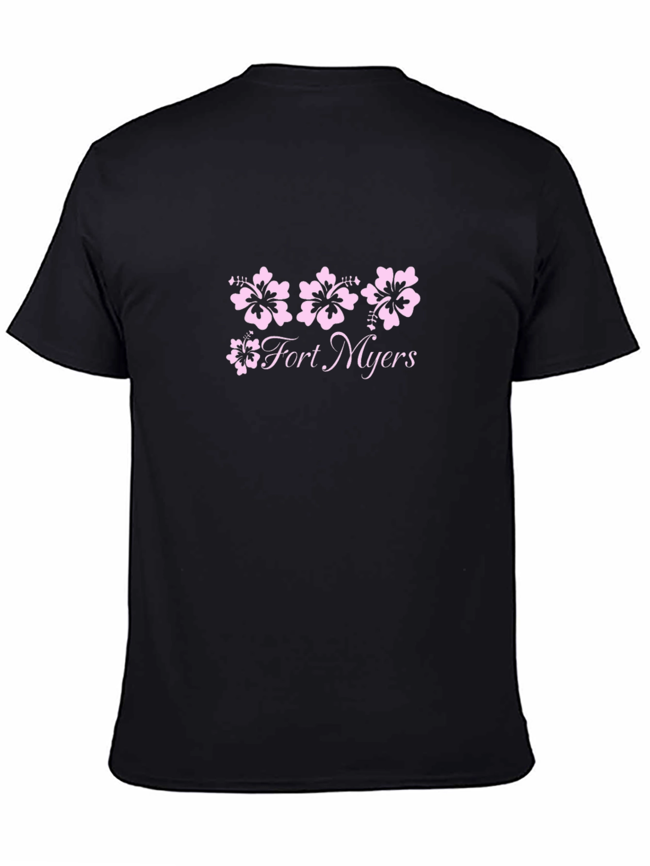Fort Myers Floral Graphic Black T-Shirt
