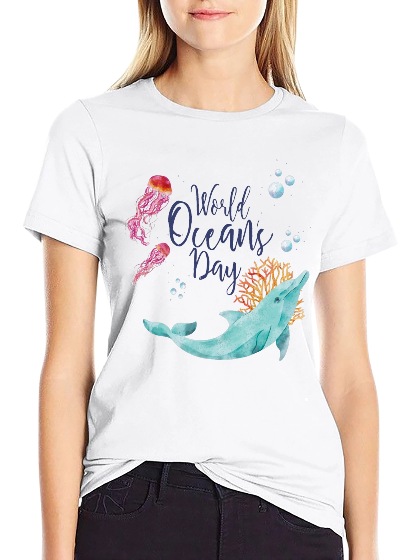 World Oceans Day Dolphin T-Shirt