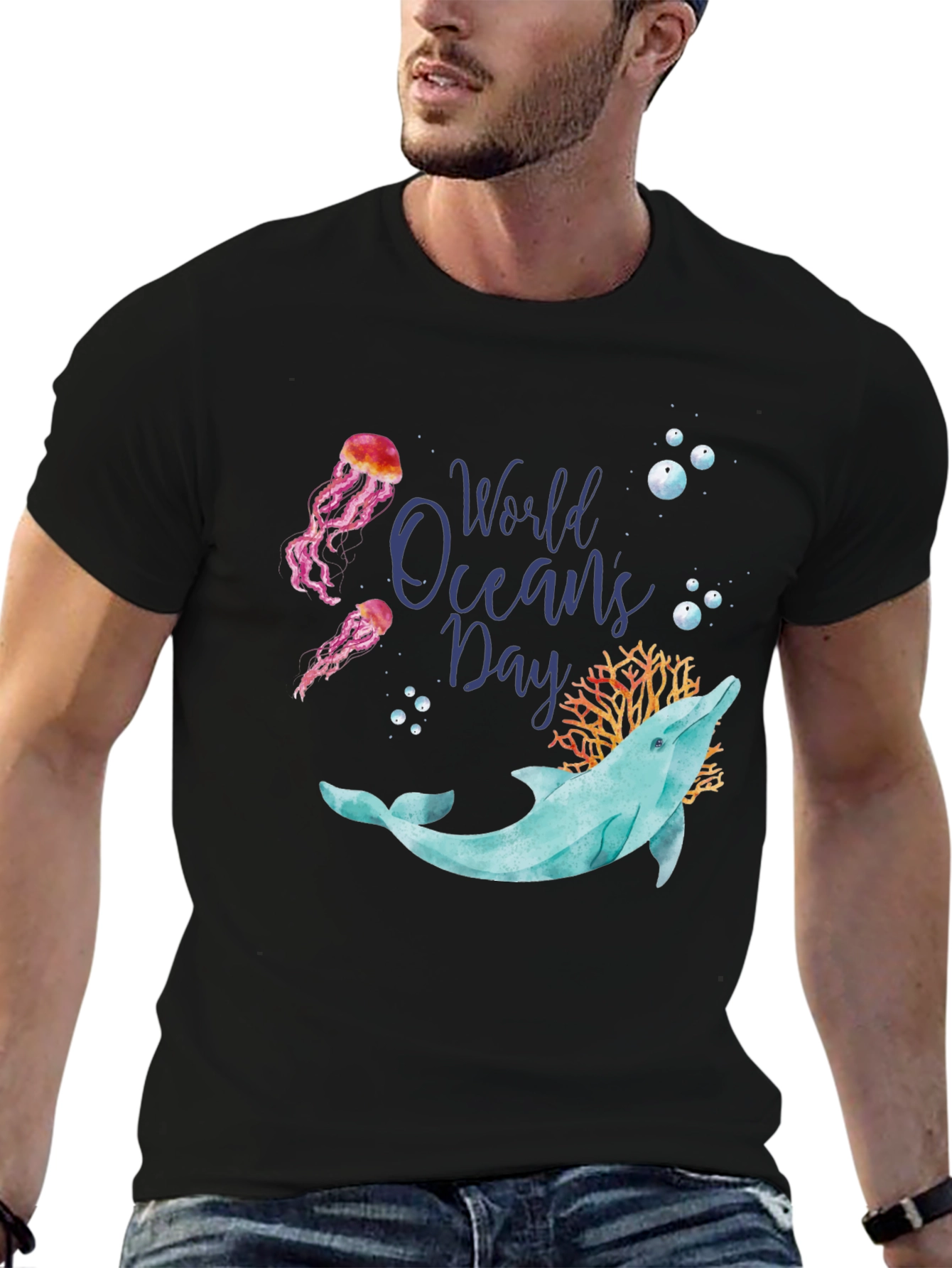 World Oceans Day Dolphin T-Shirt