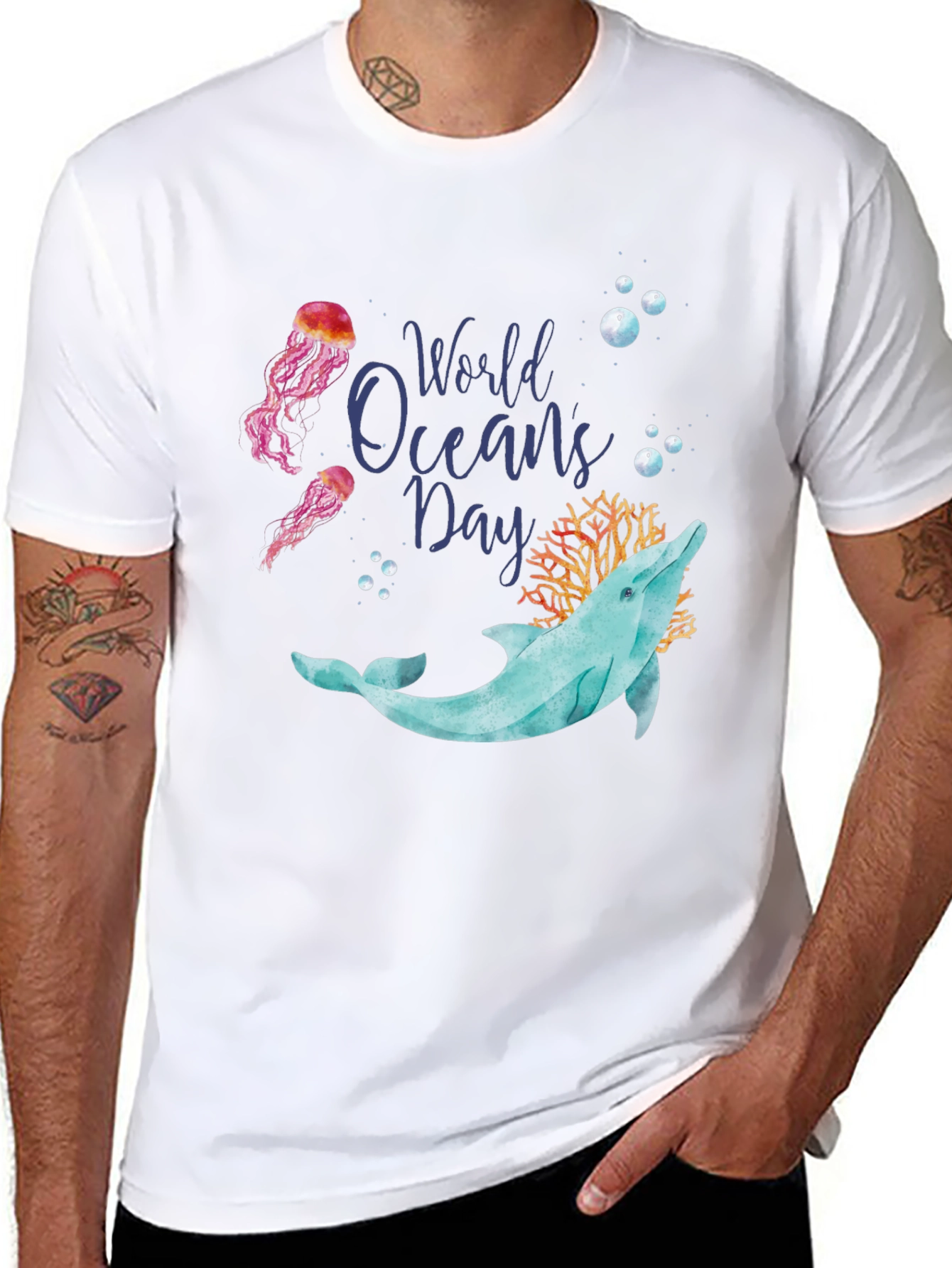 World Oceans Day Dolphin T-Shirt
