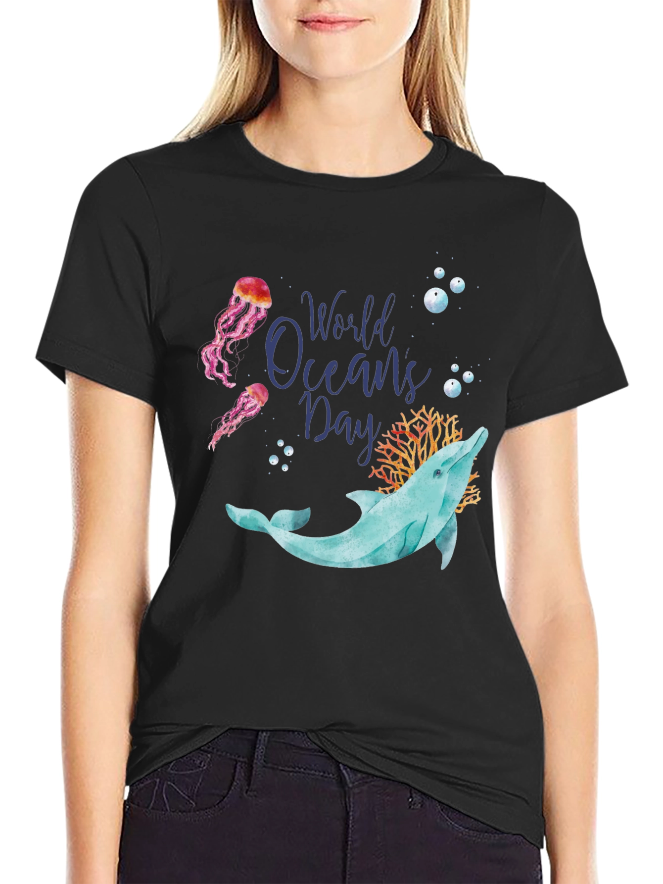 World Oceans Day Dolphin T-Shirt