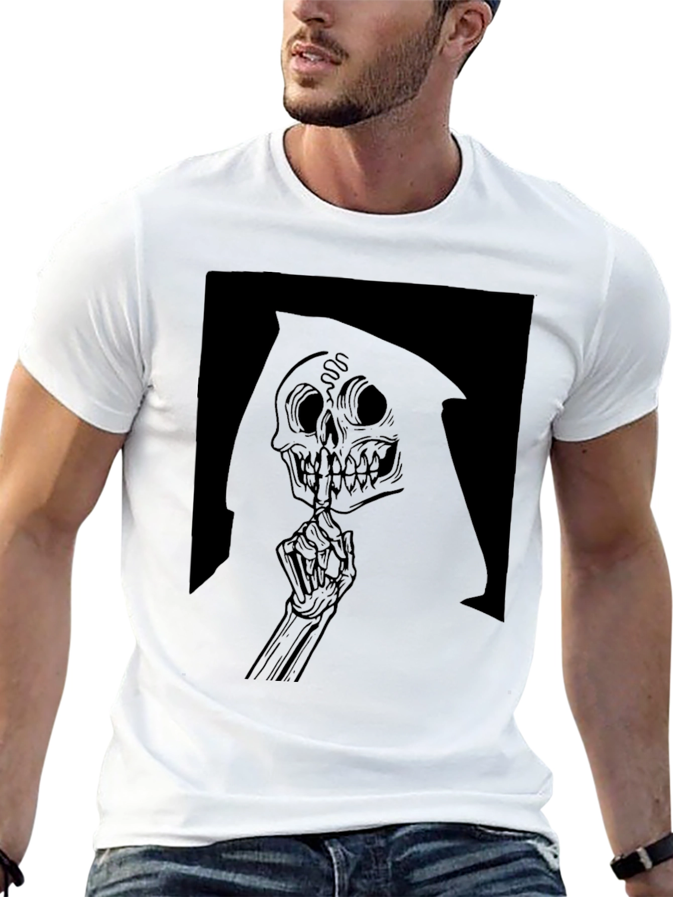 Grim Reaper Graphic Tee - Black T-Shirt
