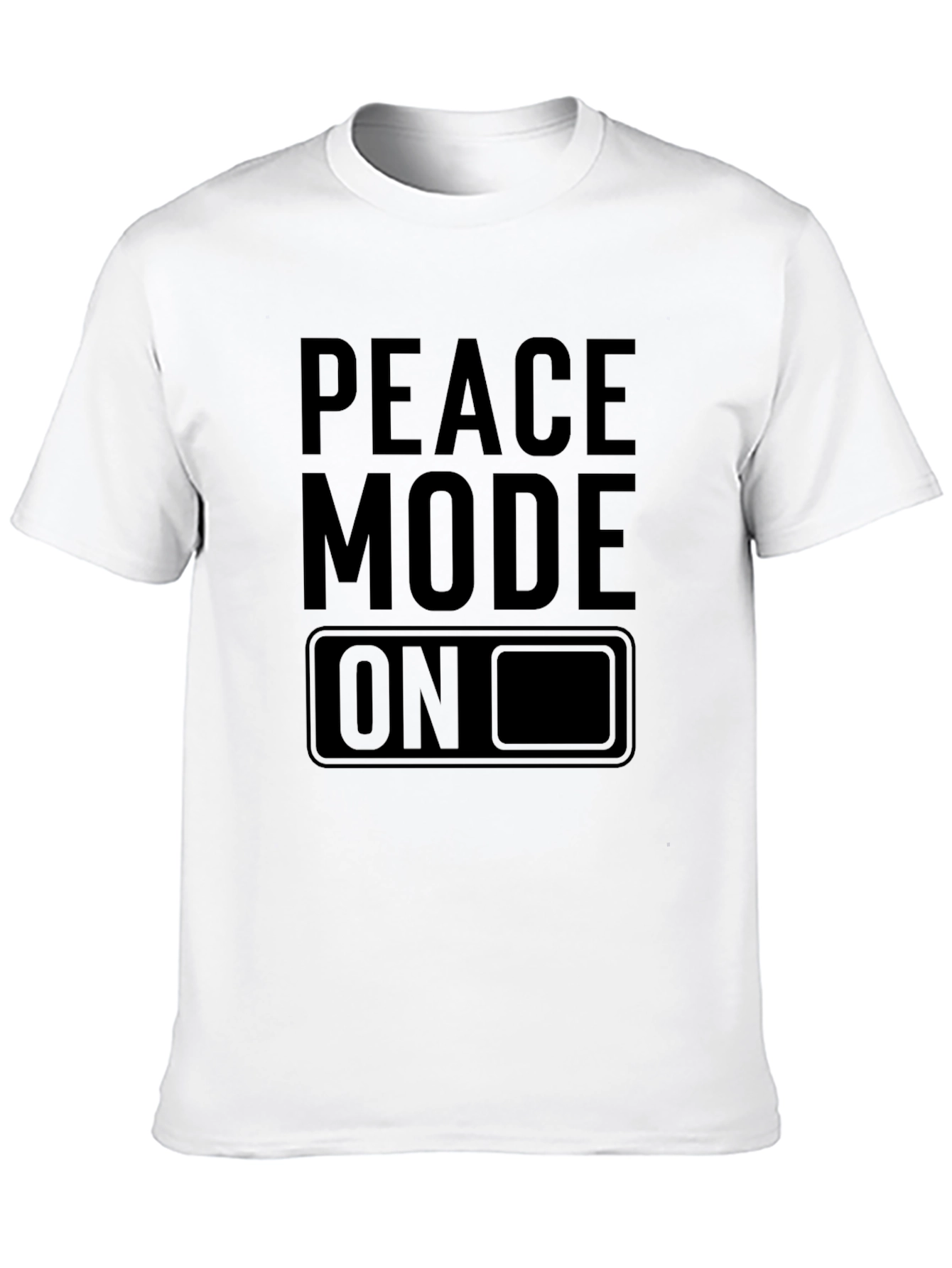 Peace Mode On Black Graphic Tee