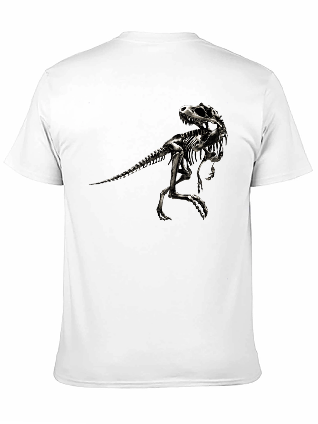 Dinosaur Skeleton Graphic Tee - Black T-Shirt
