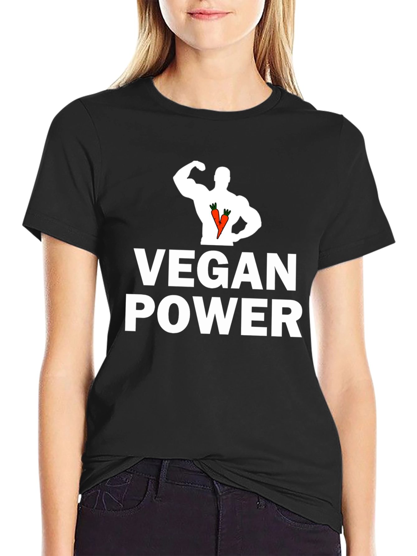 Vegan Power T-Shirt - Strong & Healthy Lifestyle Tee