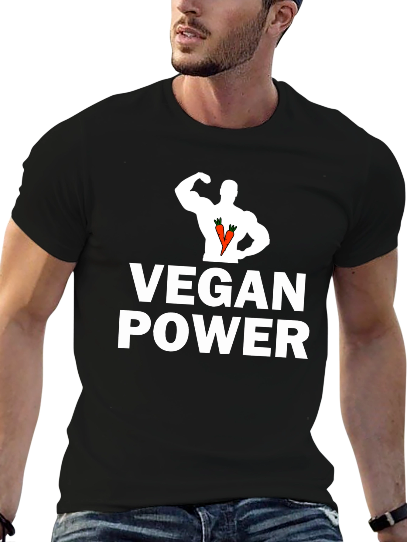 Vegan Power T-Shirt - Strong & Healthy Lifestyle Tee