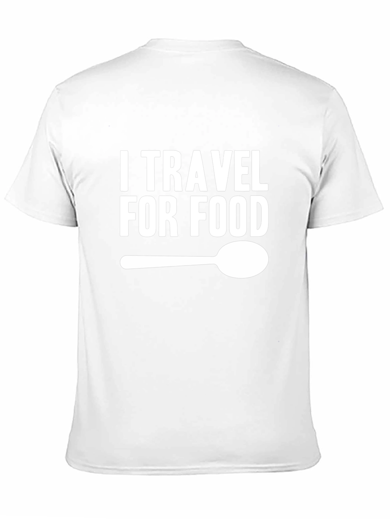 I Travel For Food Graphic T-Shirt - Black