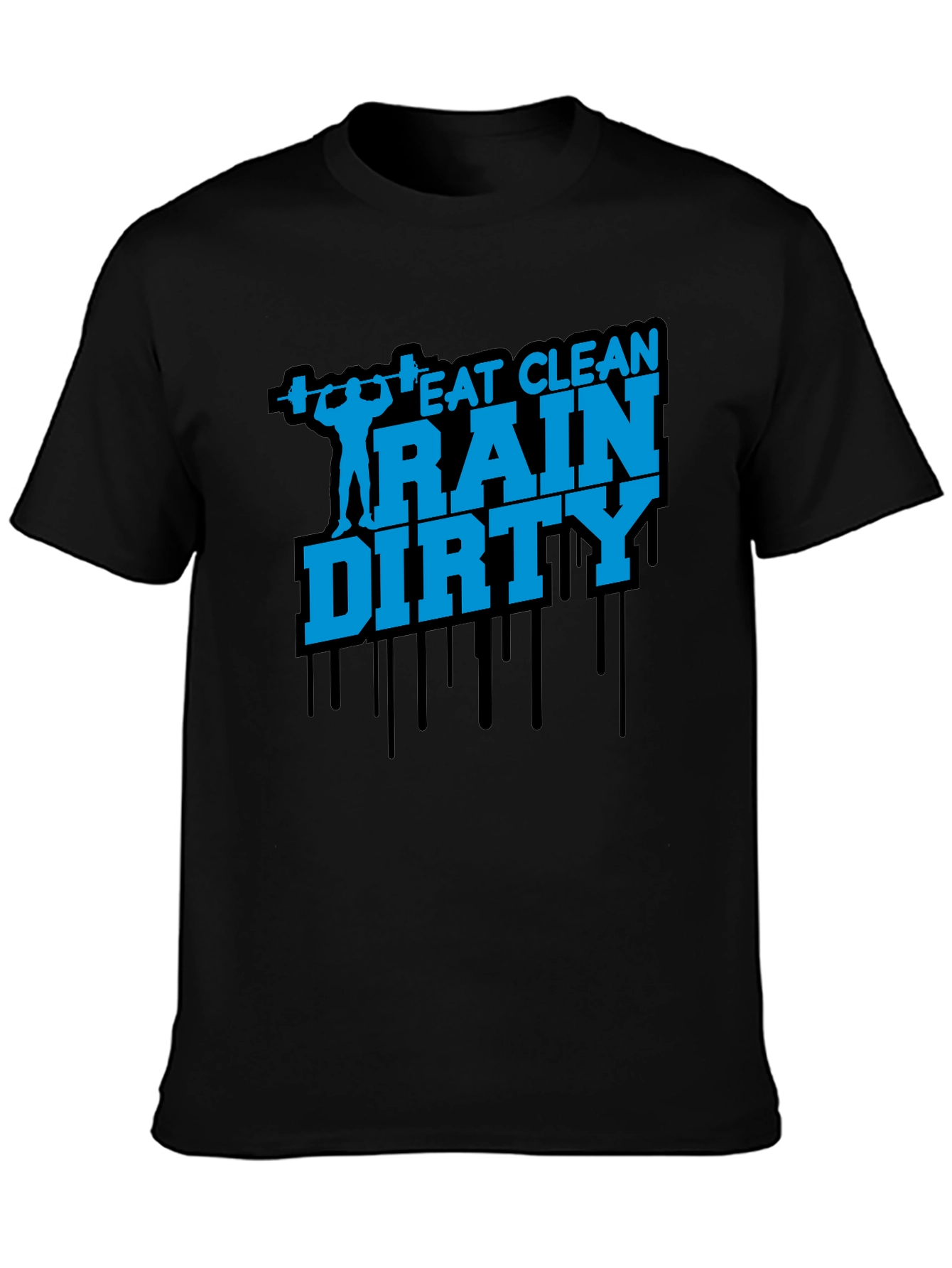 Eat Clean Train Dirty Mens Graphic Tee