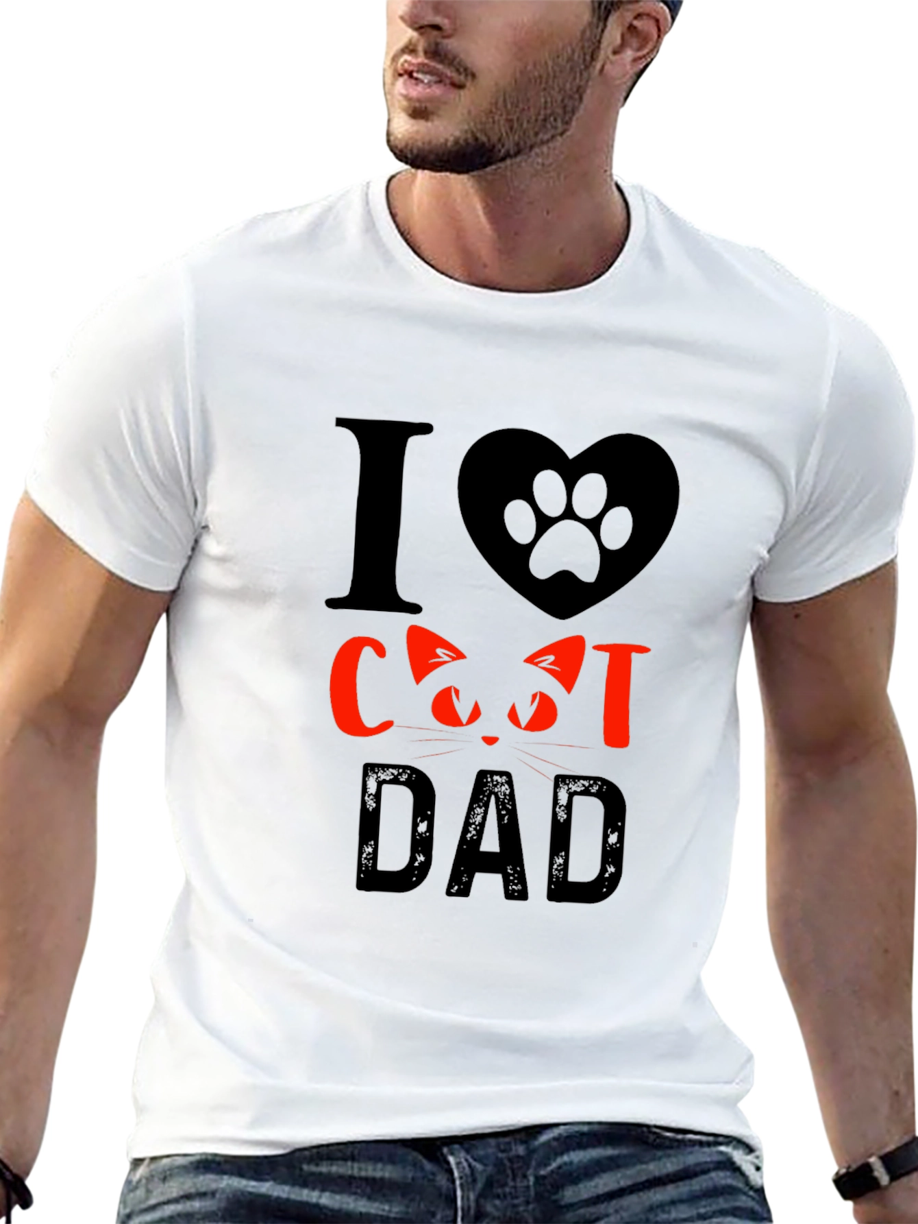 I Love Cat Dad T-Shirt