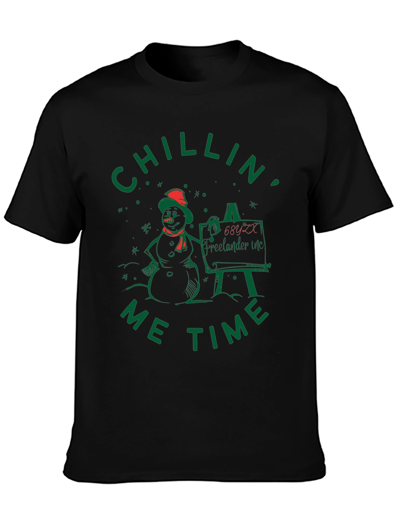 Chillin Me Time Snowman T-Shirt